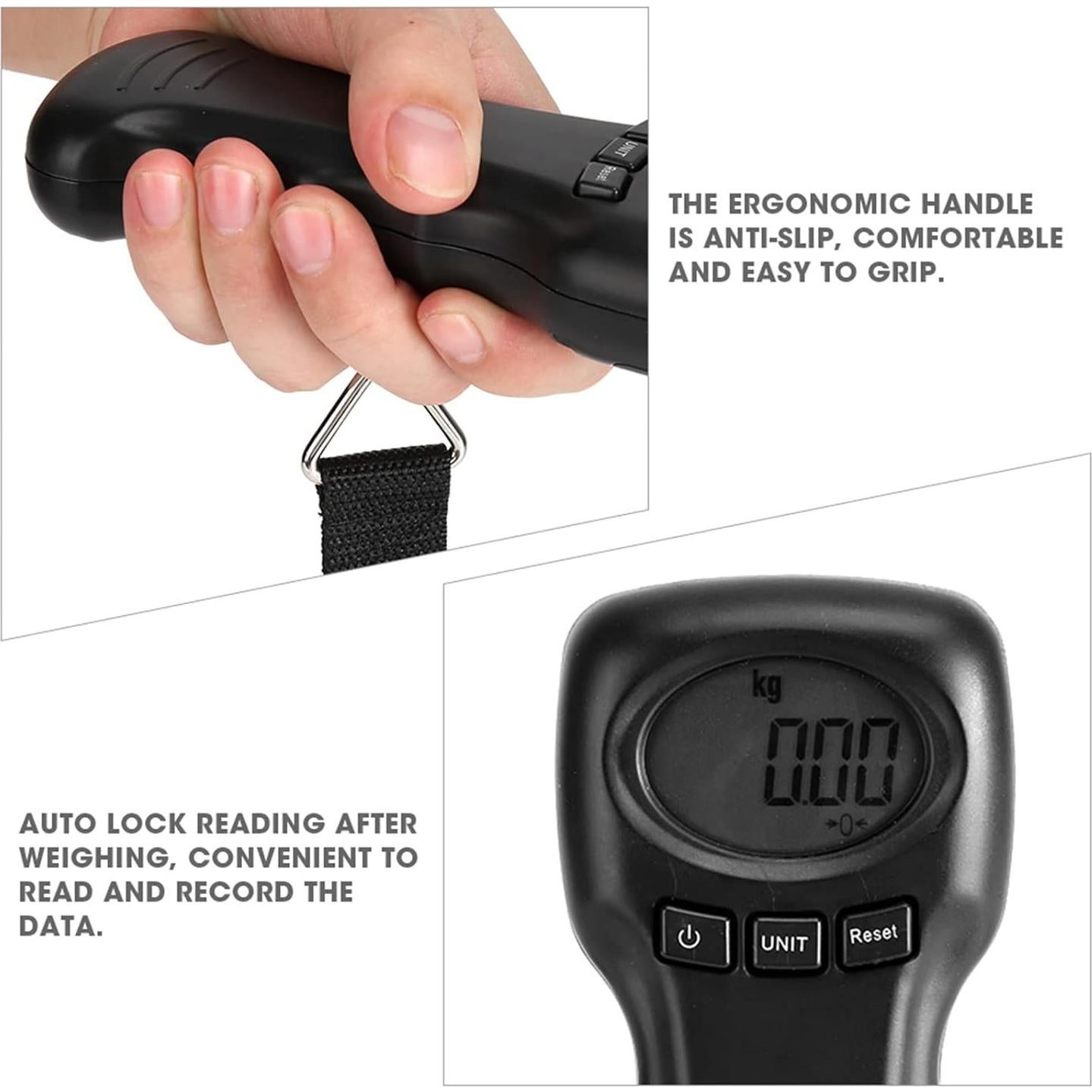 Balanza Digital de Equipaje Ejoyous OCS-18 44kg LCD Portátil