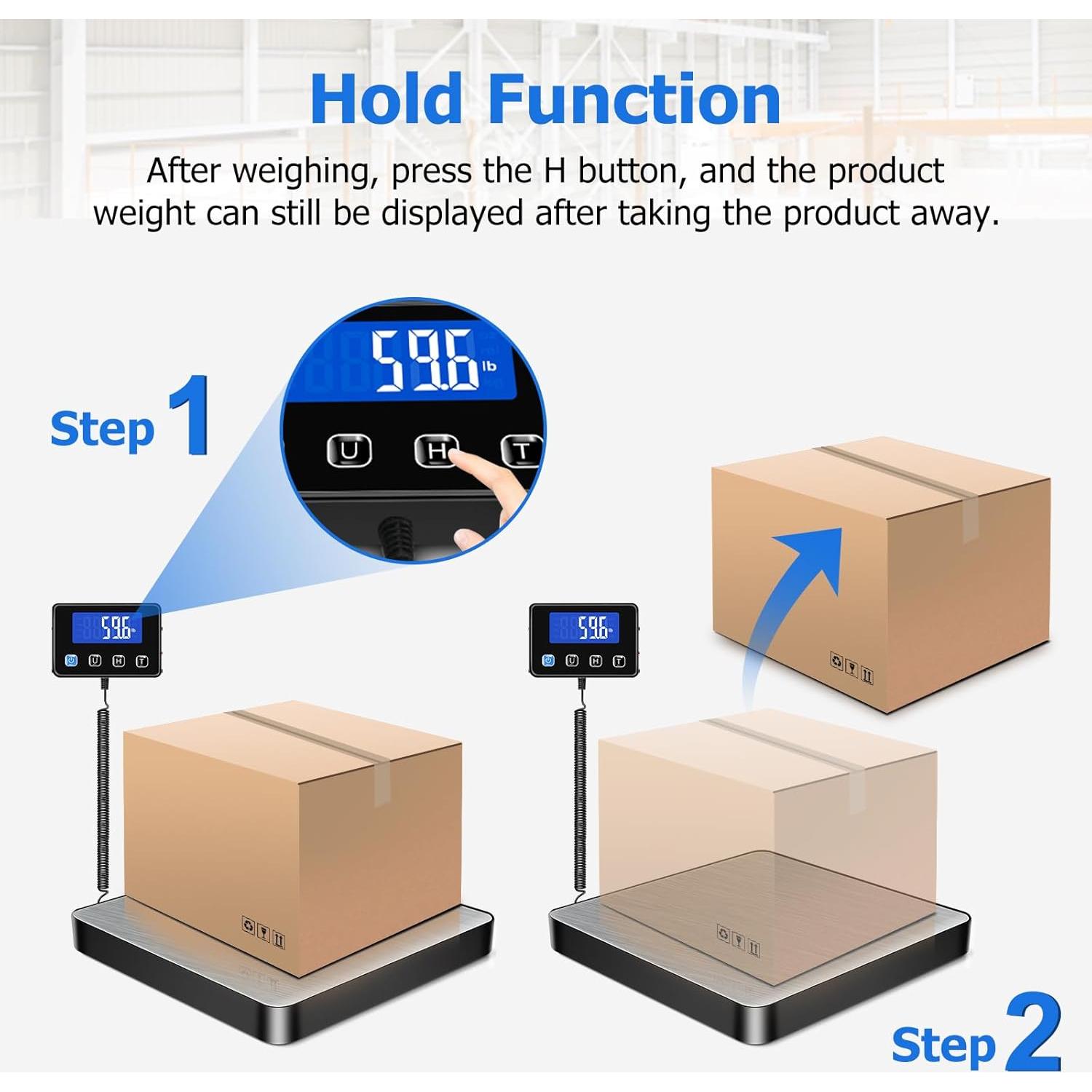 Báscula de Envío Digital KUAIVO P2H 200kg Alta Precisión