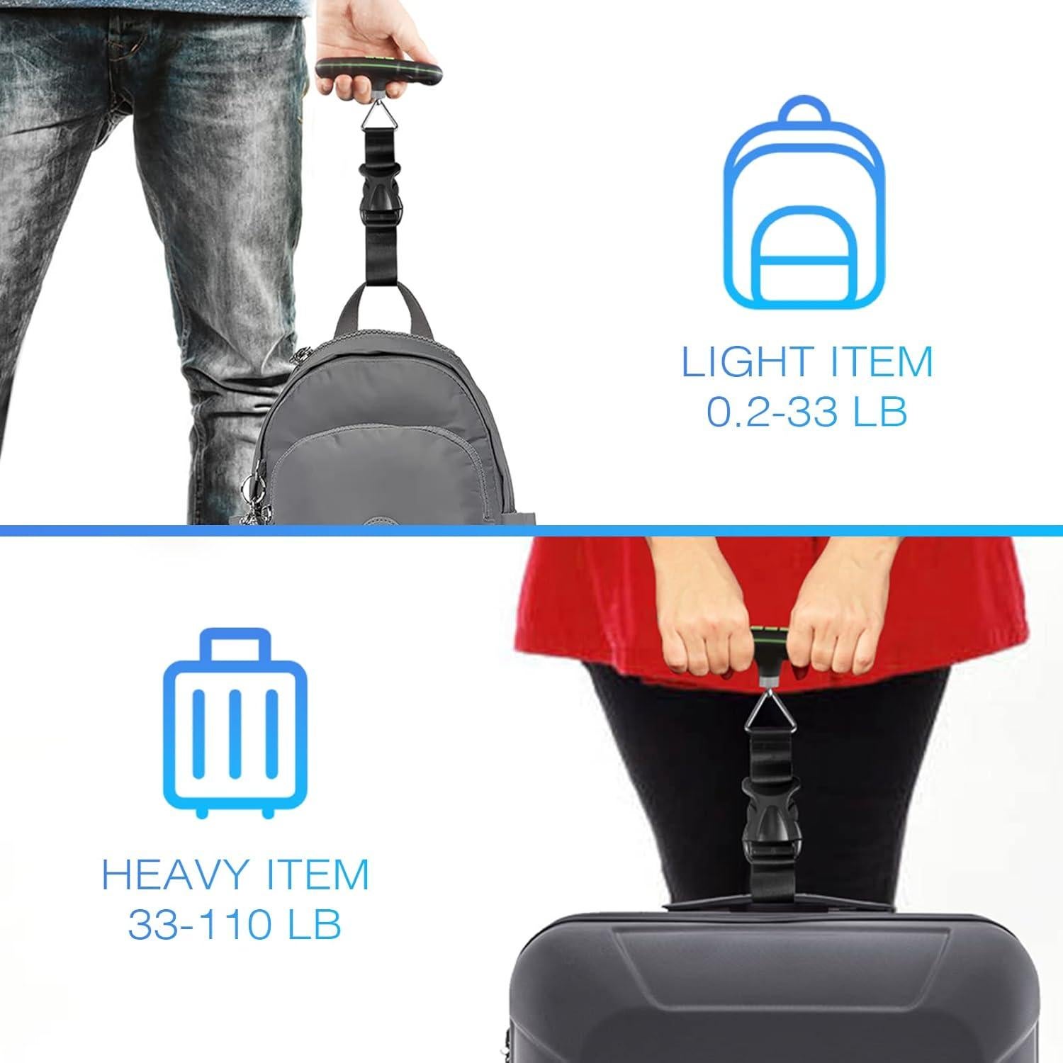 Báscula de Equipaje Digital UNIWEIGH LUG-50kg 50kg Precisión