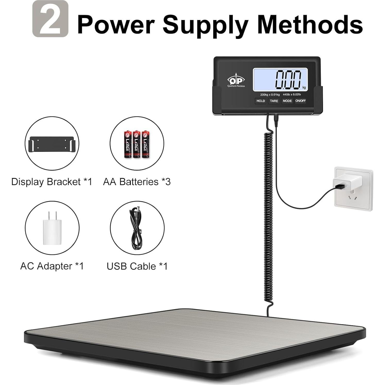 Escala Postal Digital QP 440 lb (200 kg) Alta Precisión