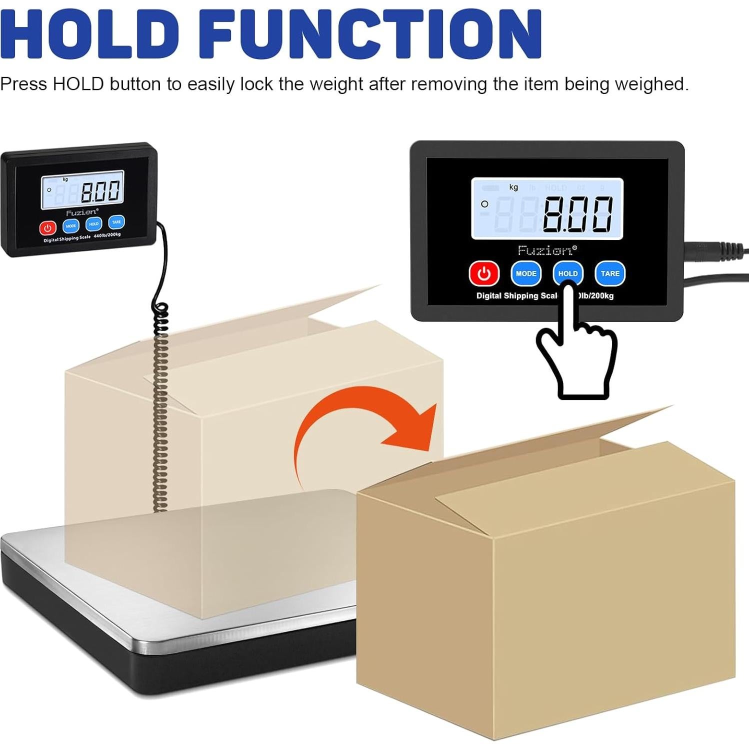 Balanza Digital de Envío Fuzion EP200-PRO 200kg x 10g