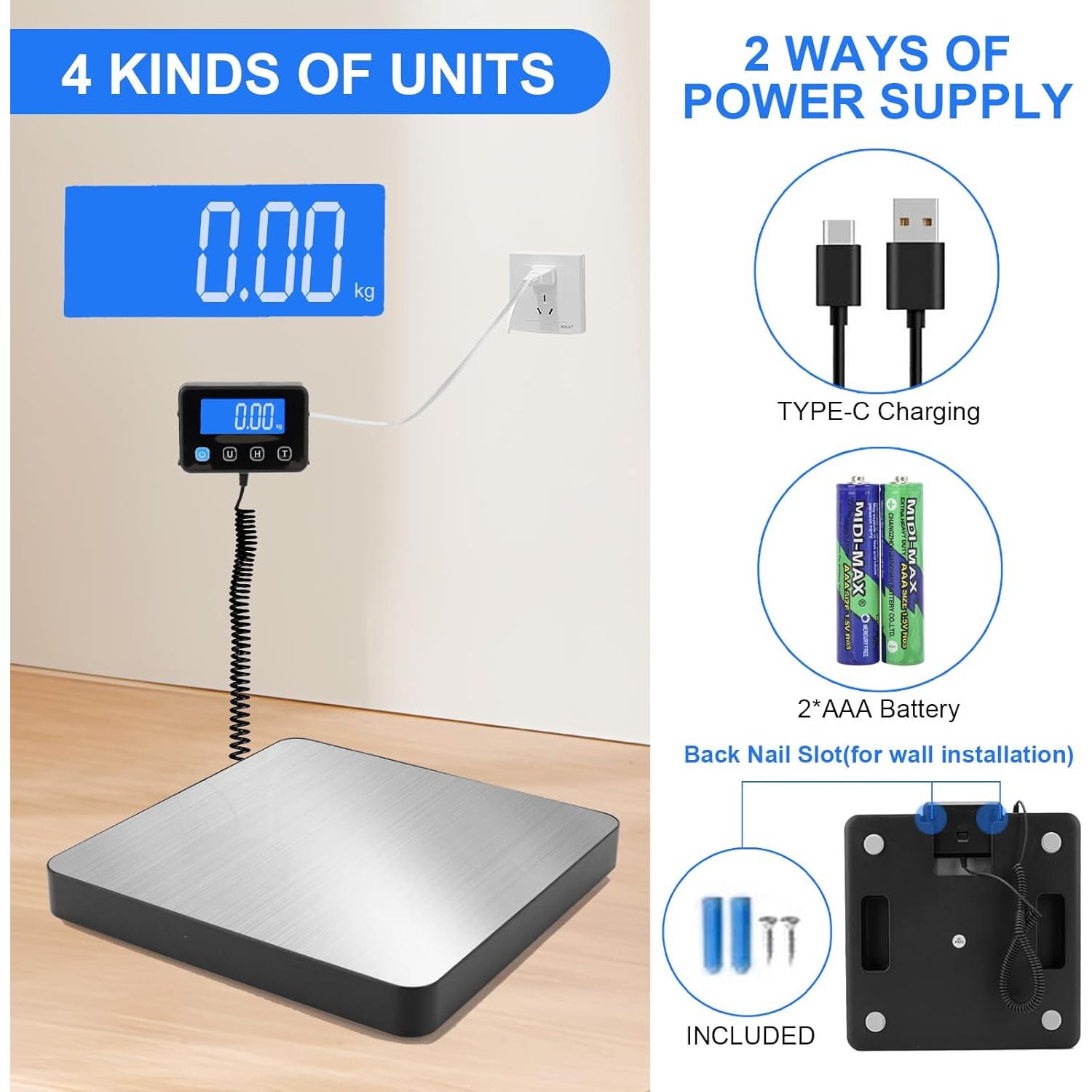 Báscula de Envío Digital Ionsno 200kg Alta Precisión LCD