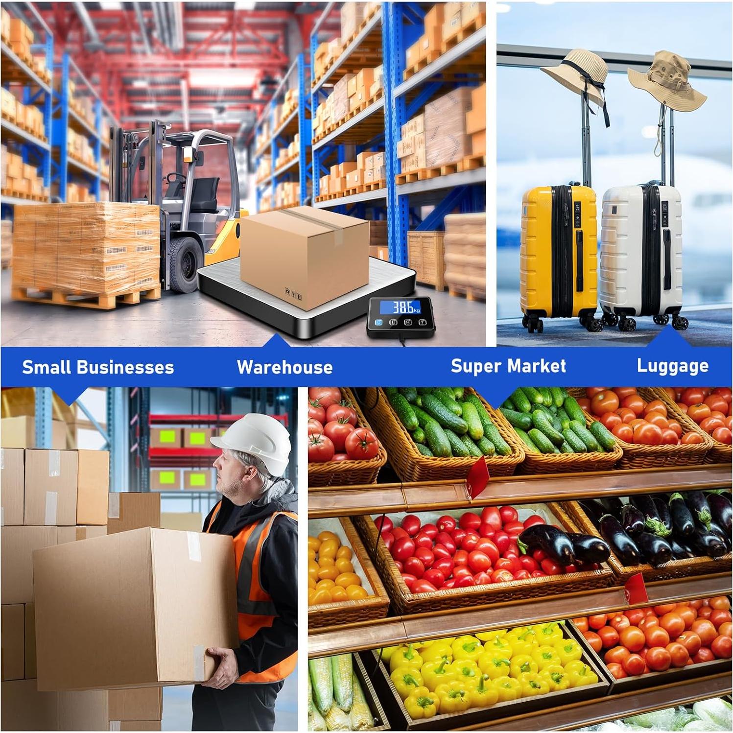 Báscula Digital RAOYAN 200kg Alta Precisión Acero Inoxidable