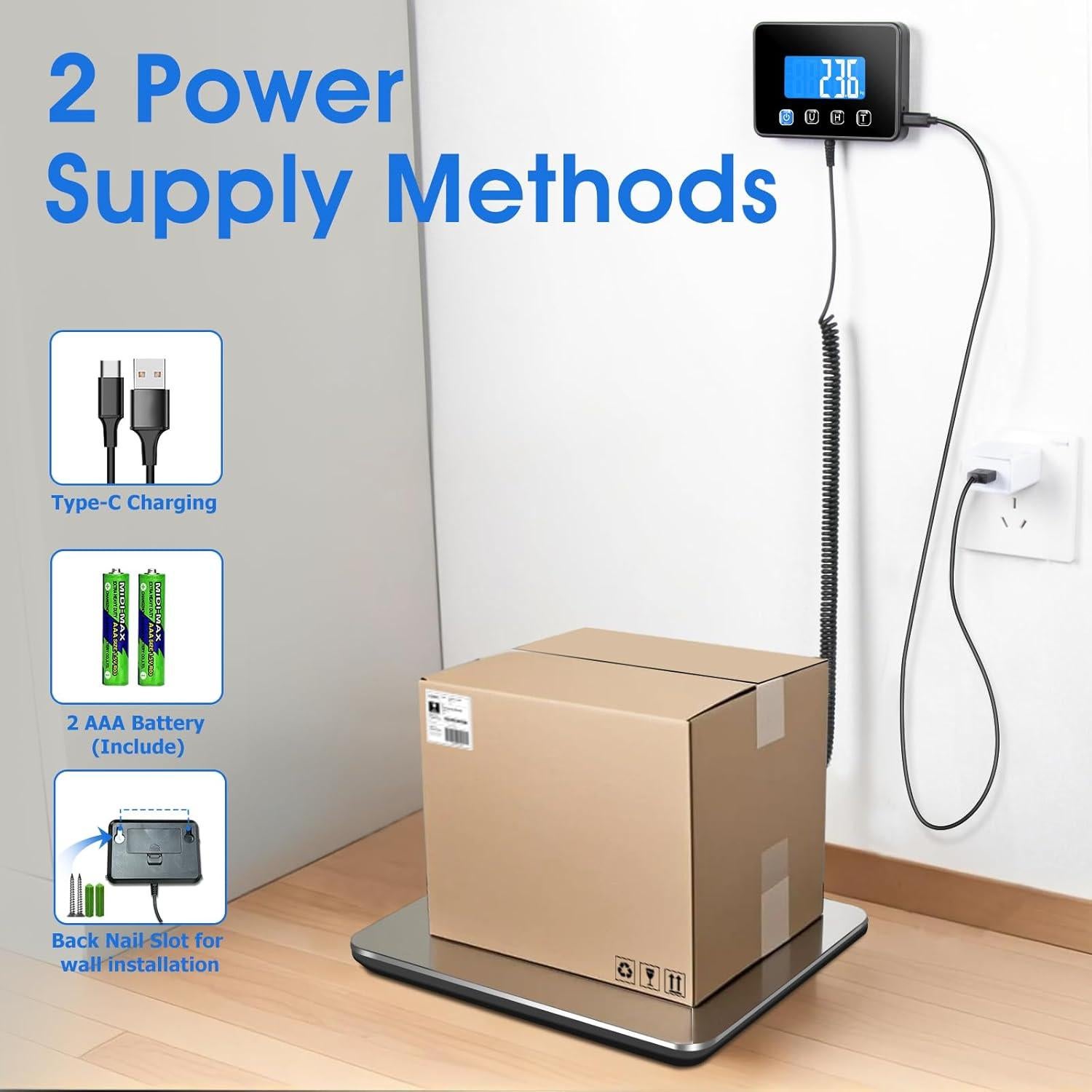 Escala Digital de Equipaje KUAIVO 200kg Precisa 10g USB