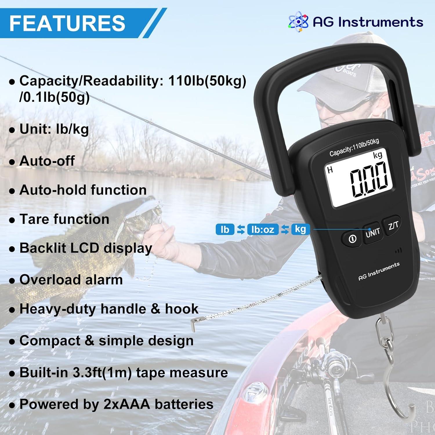 Báscula Digital Colgante AG Instruments 50kg x 45g Precisión