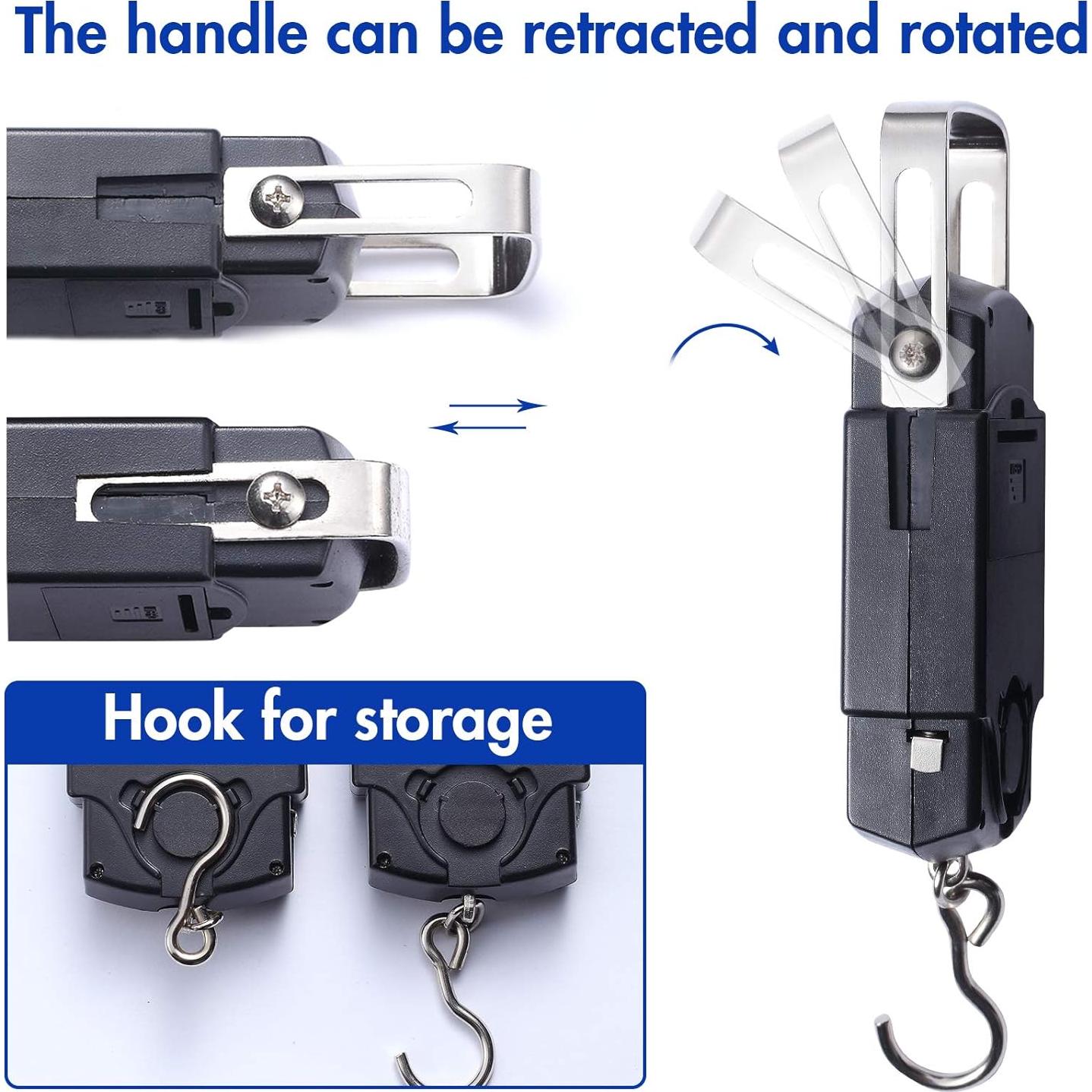 Paquete de 2 Balanzas Digitales de Pescado KABUDA 50kg LCD