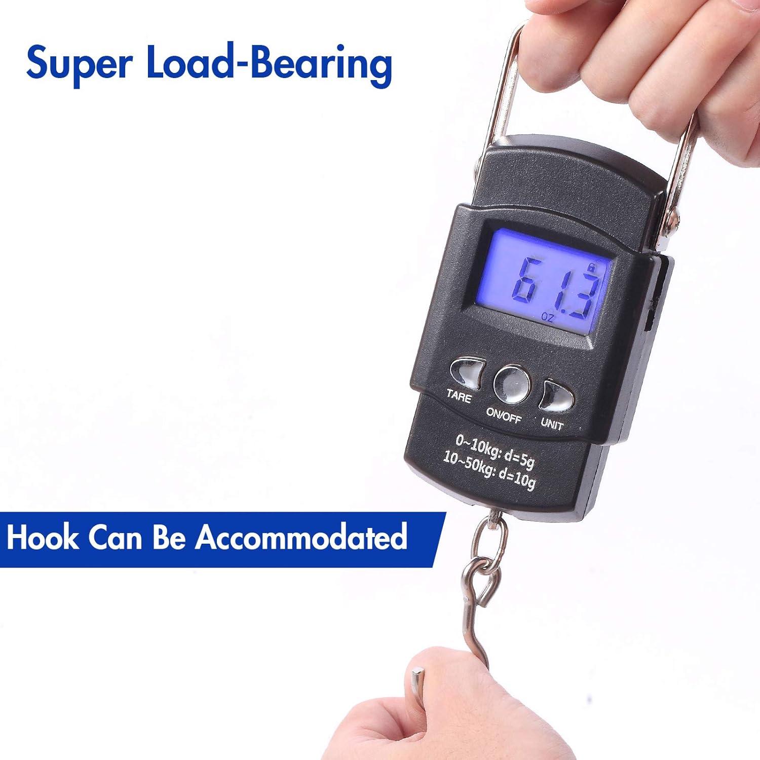 Paquete de 2 Balanzas Digitales de Pescado KABUDA 50kg LCD