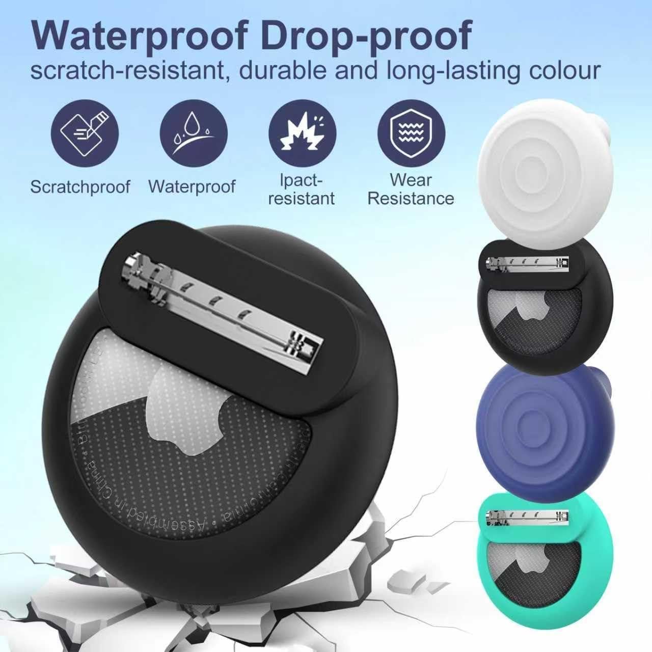 Fundas de Clip de Metal Natyos para Airtag - Paquete de 4