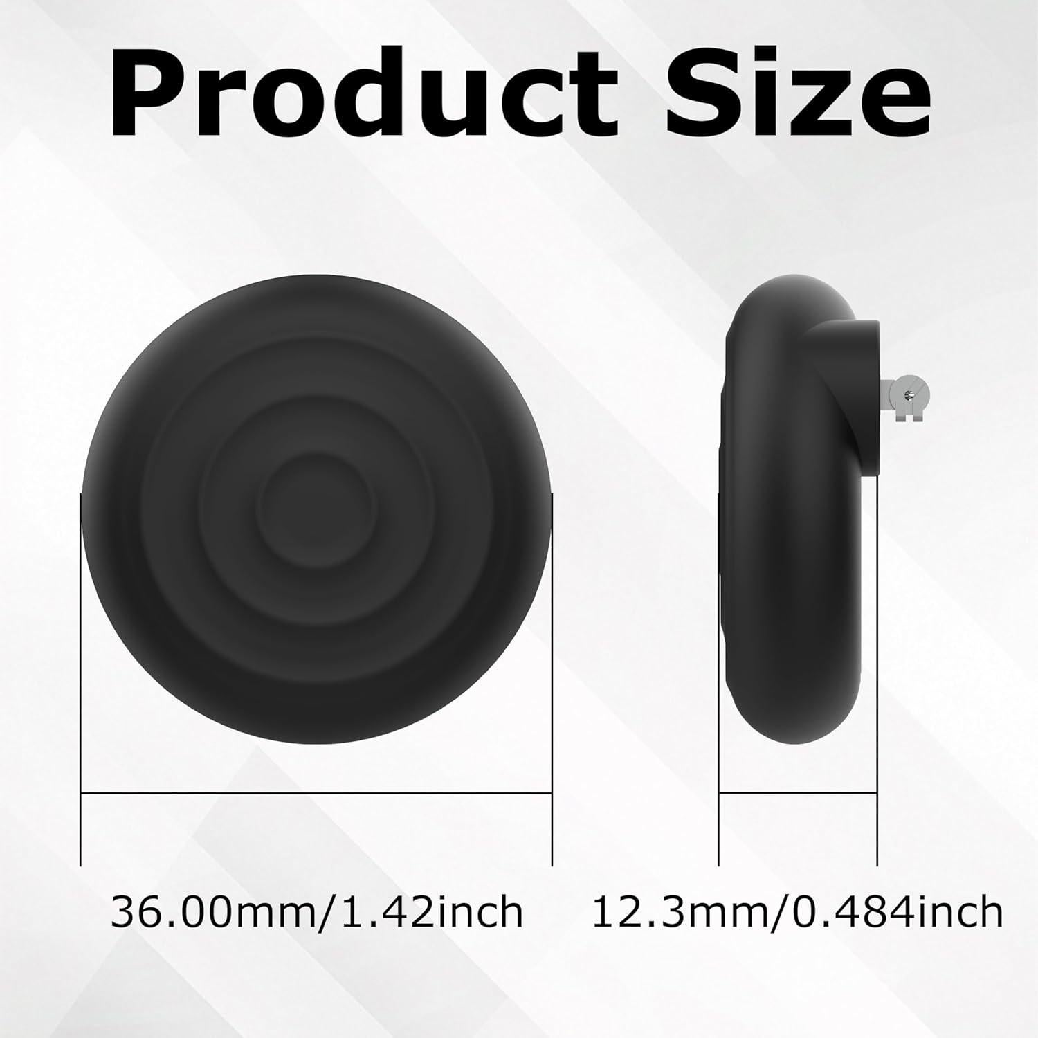 Fundas de Clip de Metal Natyos para Airtag - Paquete de 4