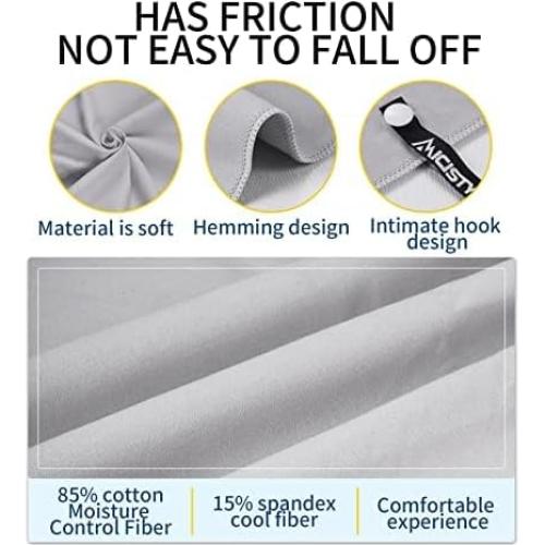 Toalla de Playa Microfibra Micisty L 76x152 cm Gris Secado Rápido