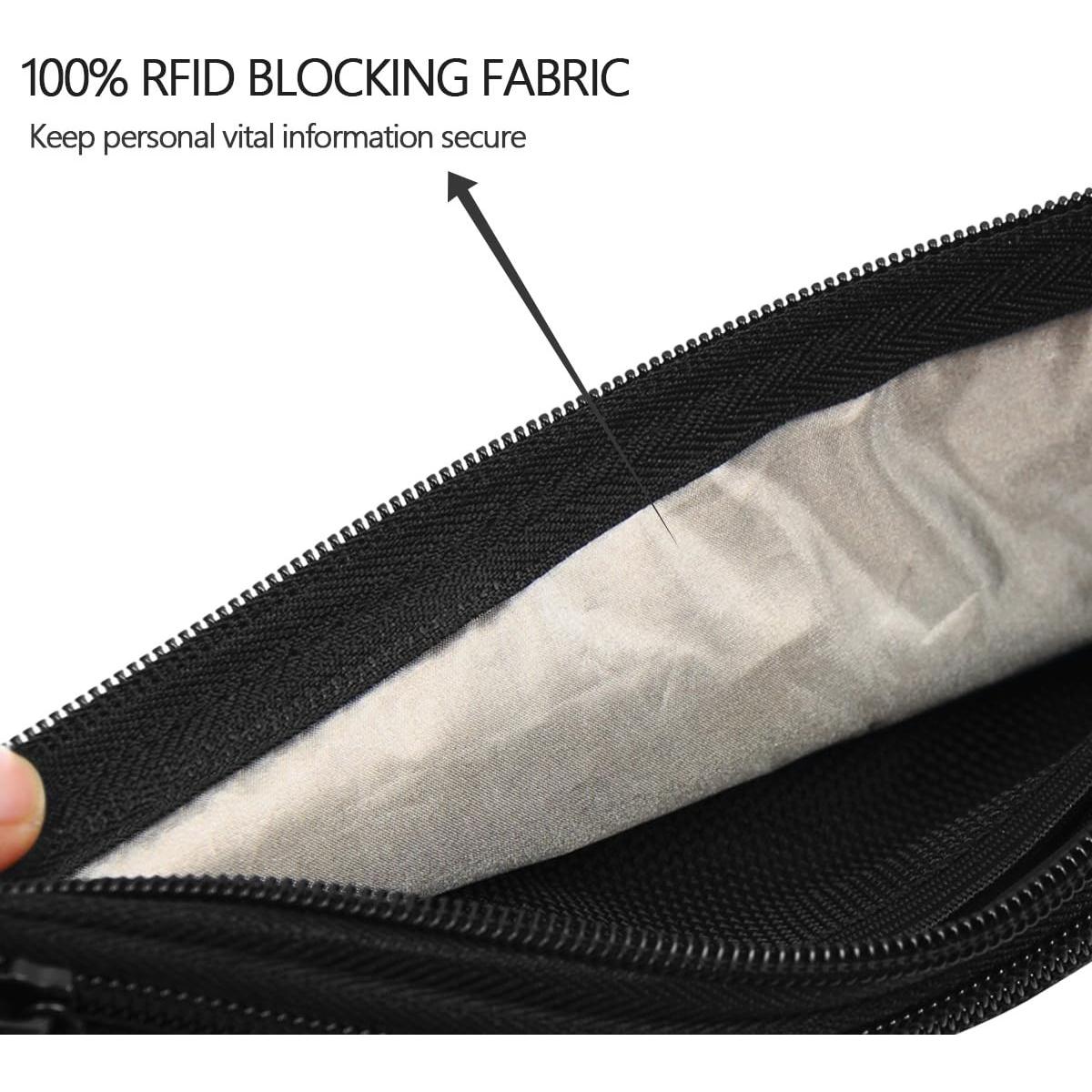 Cinturón de Dinero Ryaco con Bloqueo RFID, Bolsa de Cintura Ajustable