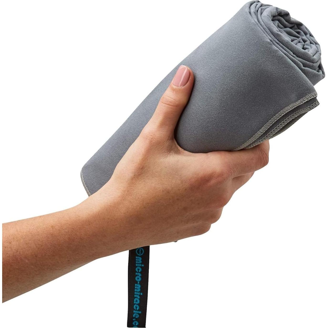 Toalla de Viaje Microfibra XXL - 2 Unidades Gris Carbón