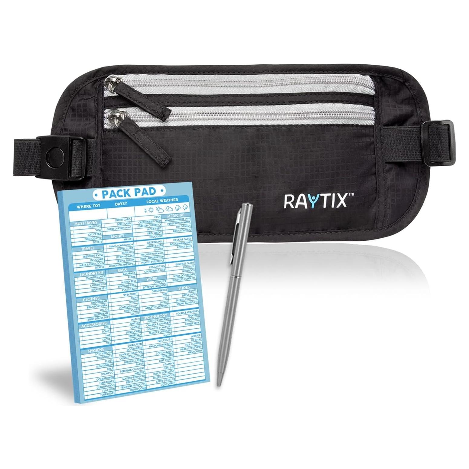 Cinturón de Dinero RFID Rayix - Funda Pasaporte Impermeable