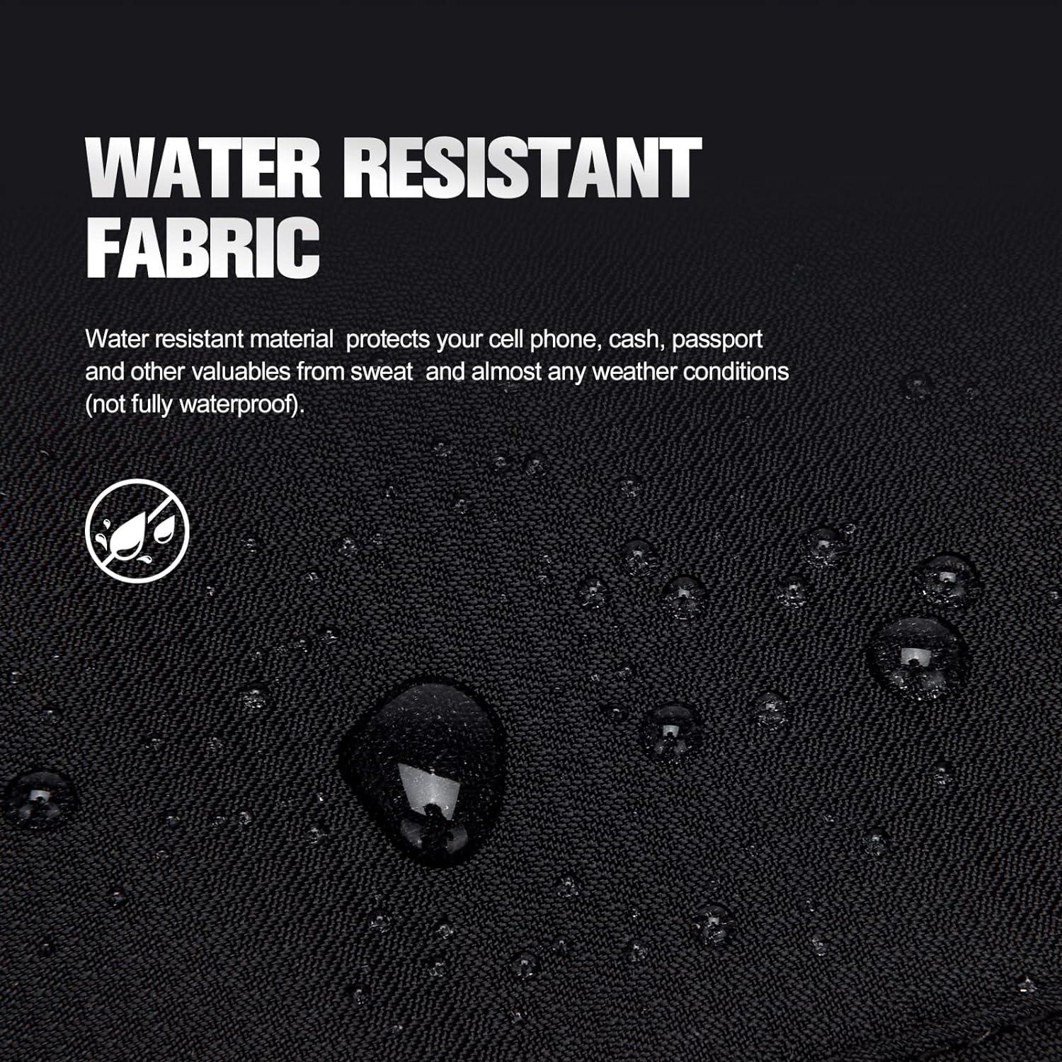 Cinturón de Dinero Unisex Paissit con Bloqueo RFID Negro