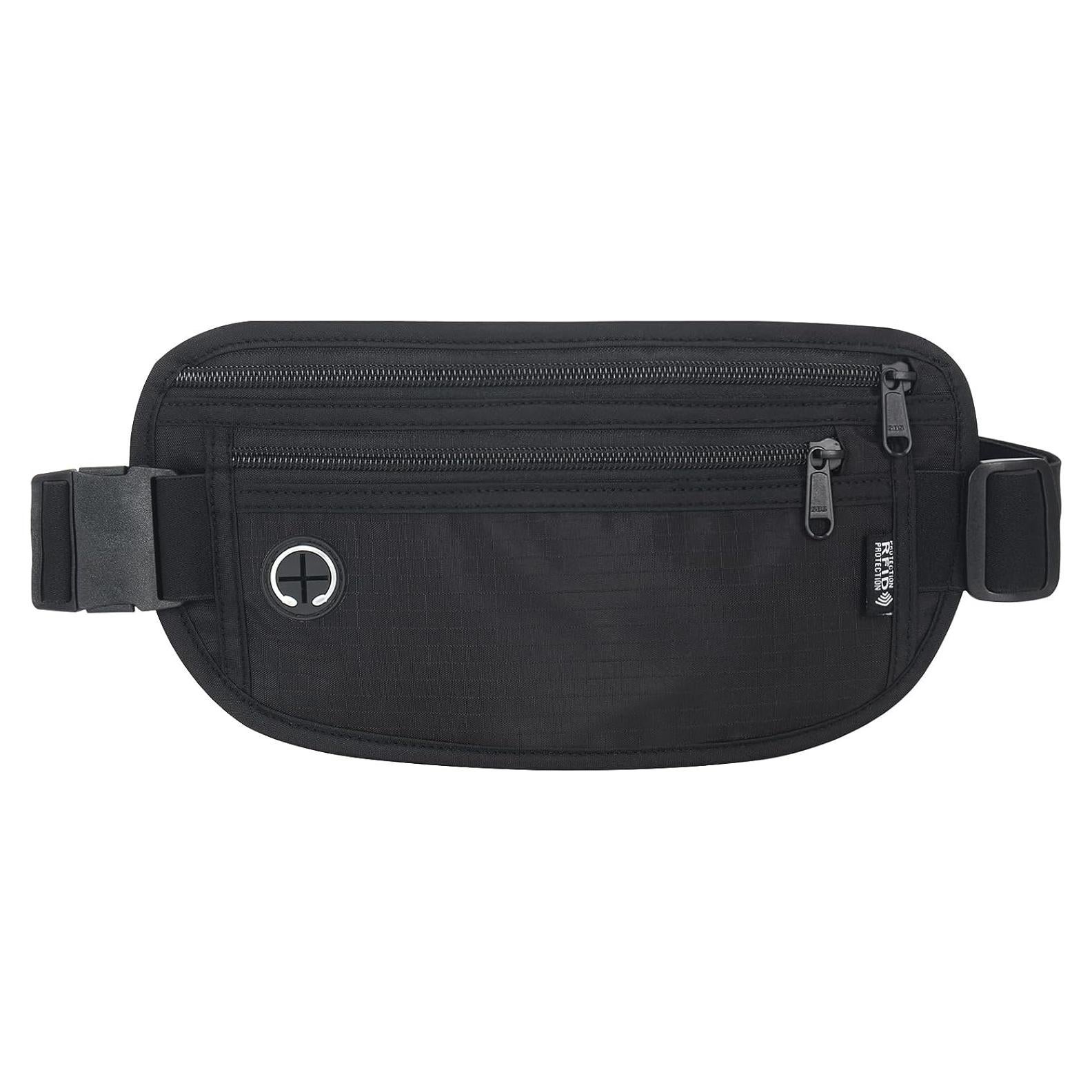 Cinturón Antirrobo Slim Arouselove con Bloqueo RFID Negro