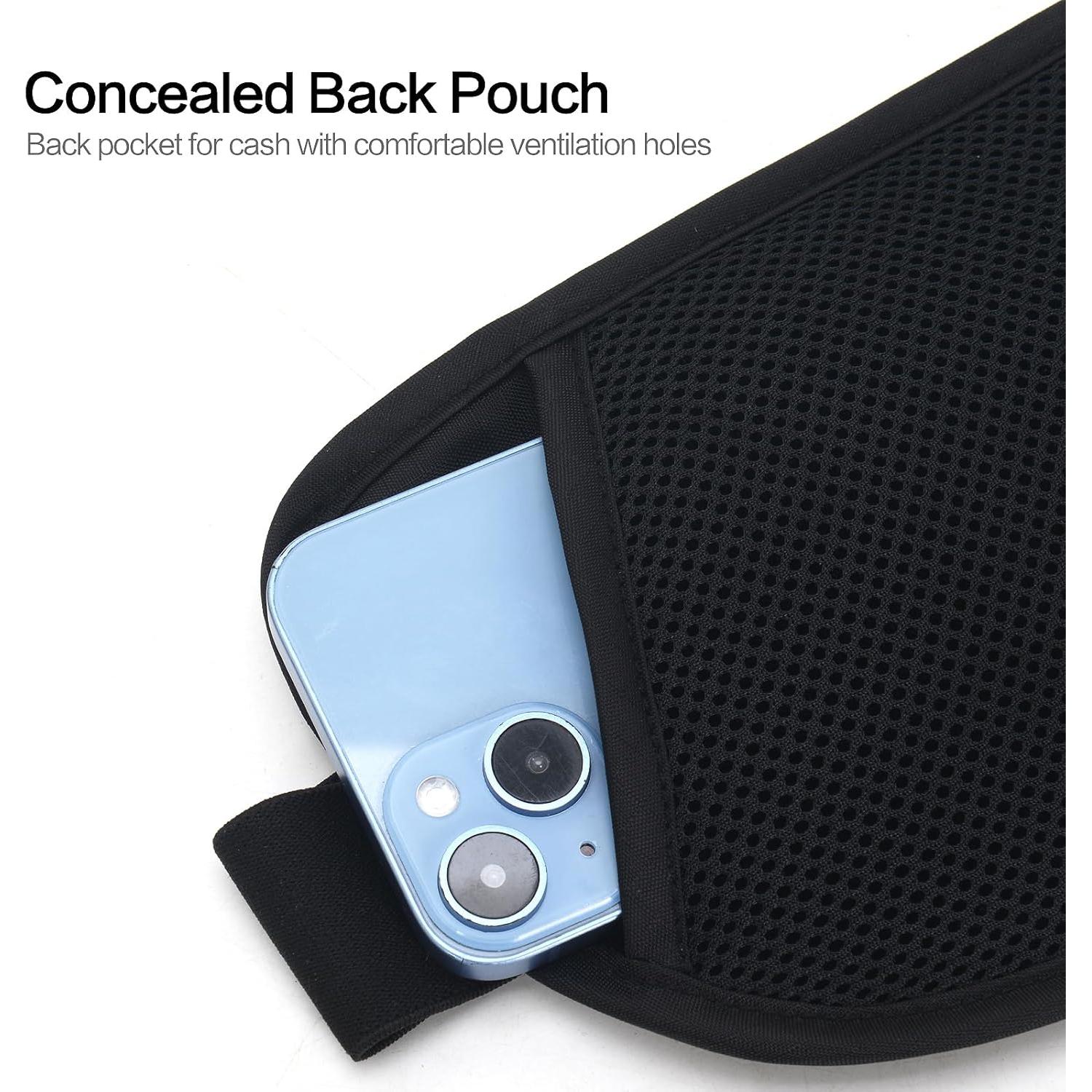 Cinturón Antirrobo Slim Arouselove con Bloqueo RFID Negro