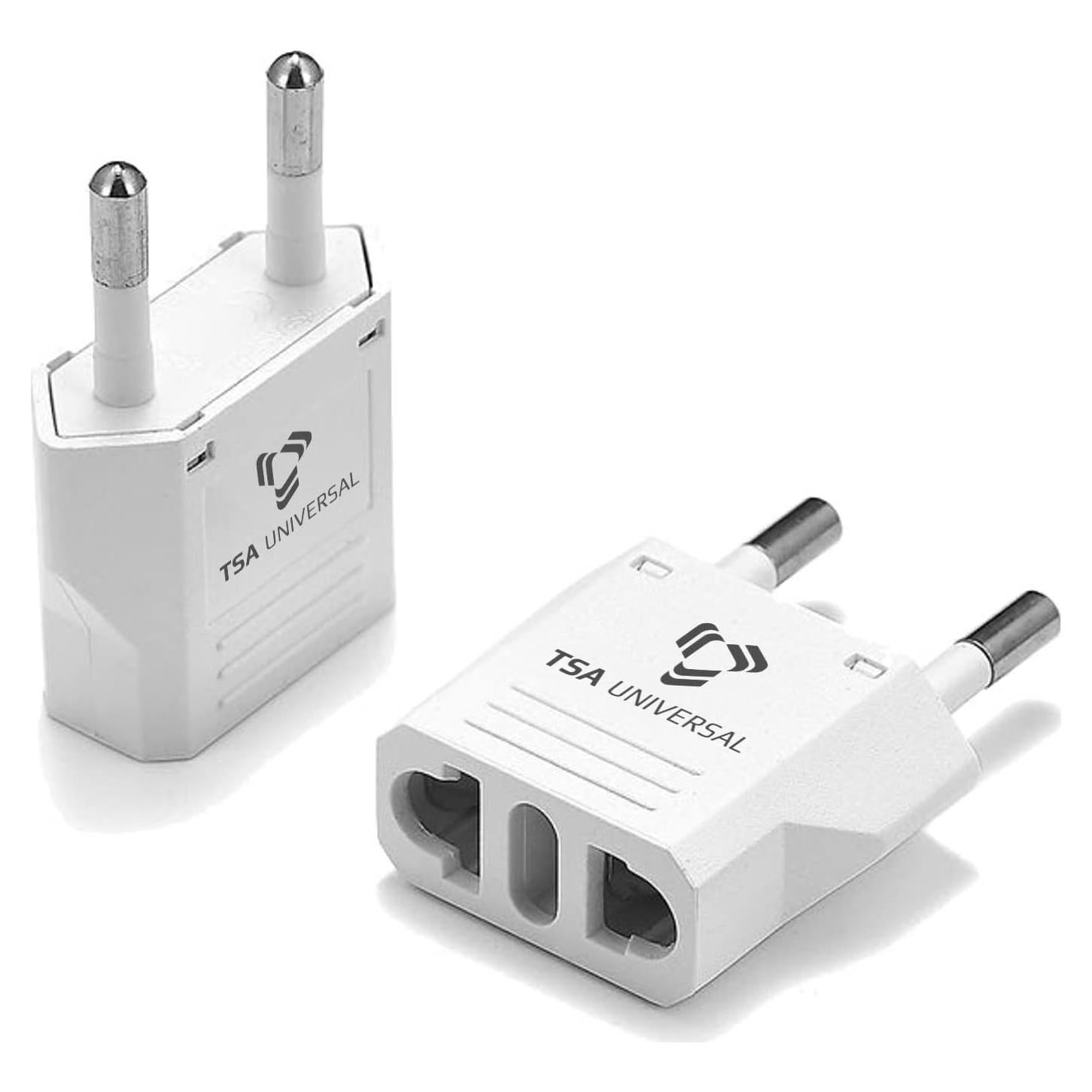 Adaptador de viaje TSA Universal 2-Pack Blanco para Portugal