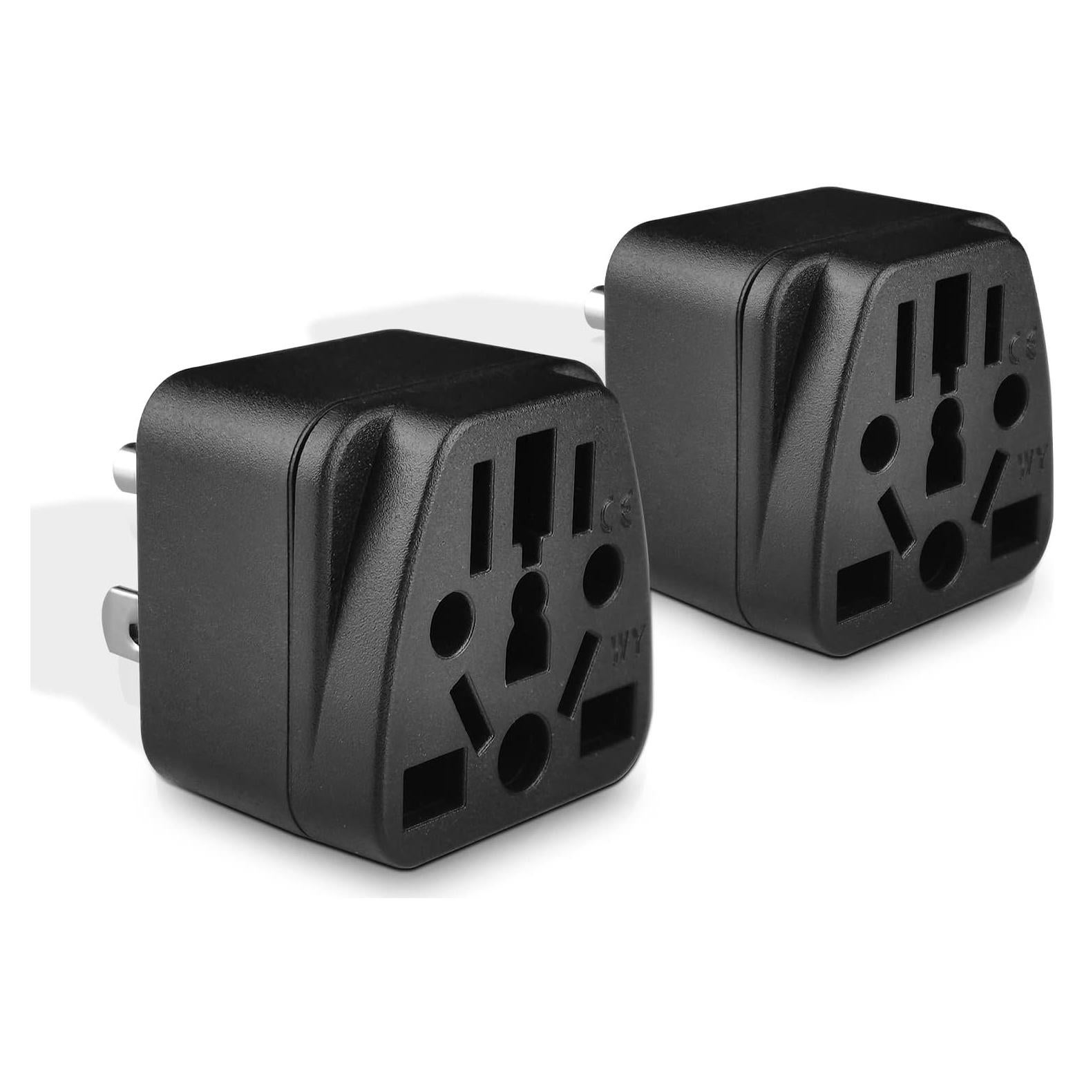 Adaptador de Enchufe de Viaje Universal XGJUCE Tipo B 2 Pcs