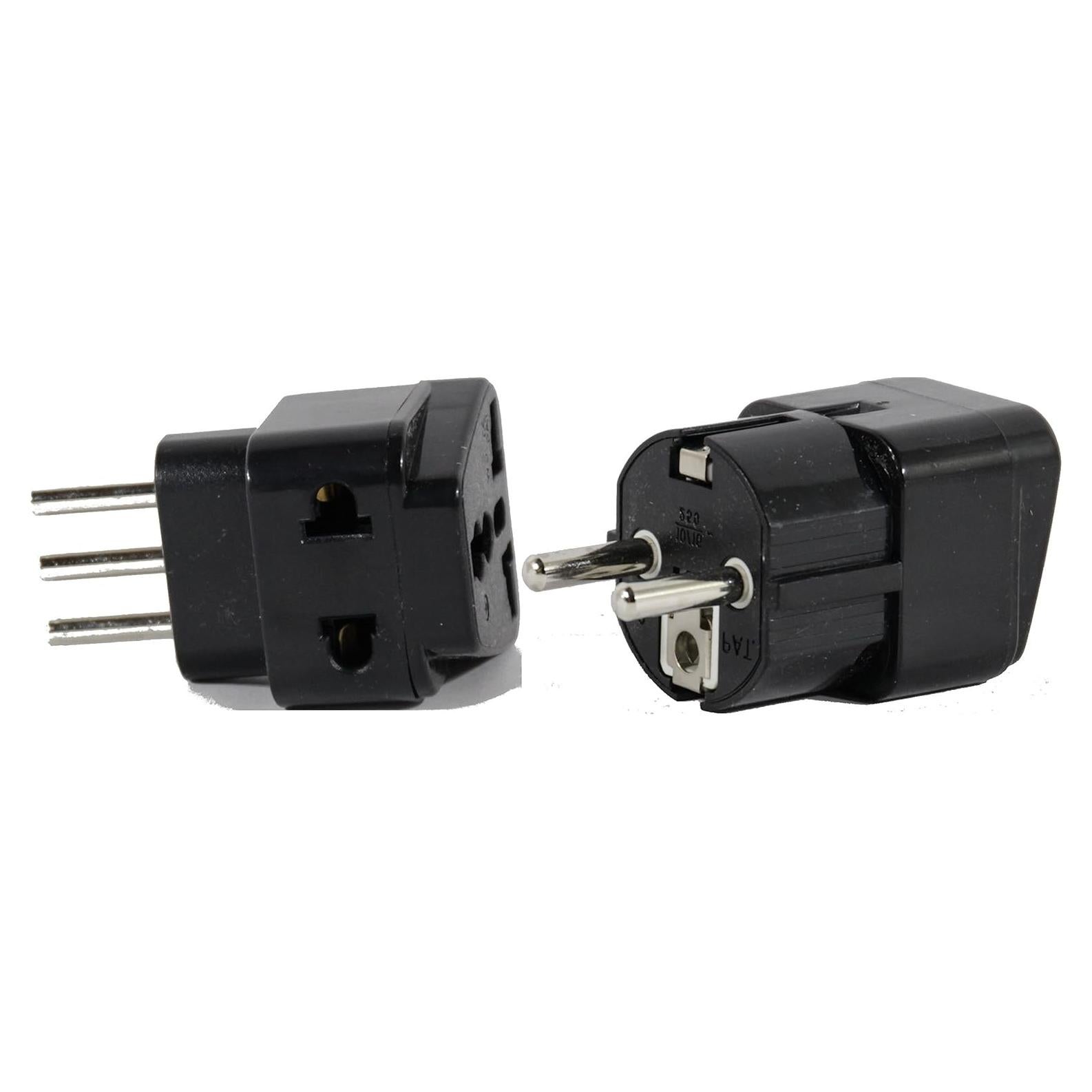 Adaptador de Viaje Plug In Solutions Tipo E para Italia - Paquete de 2