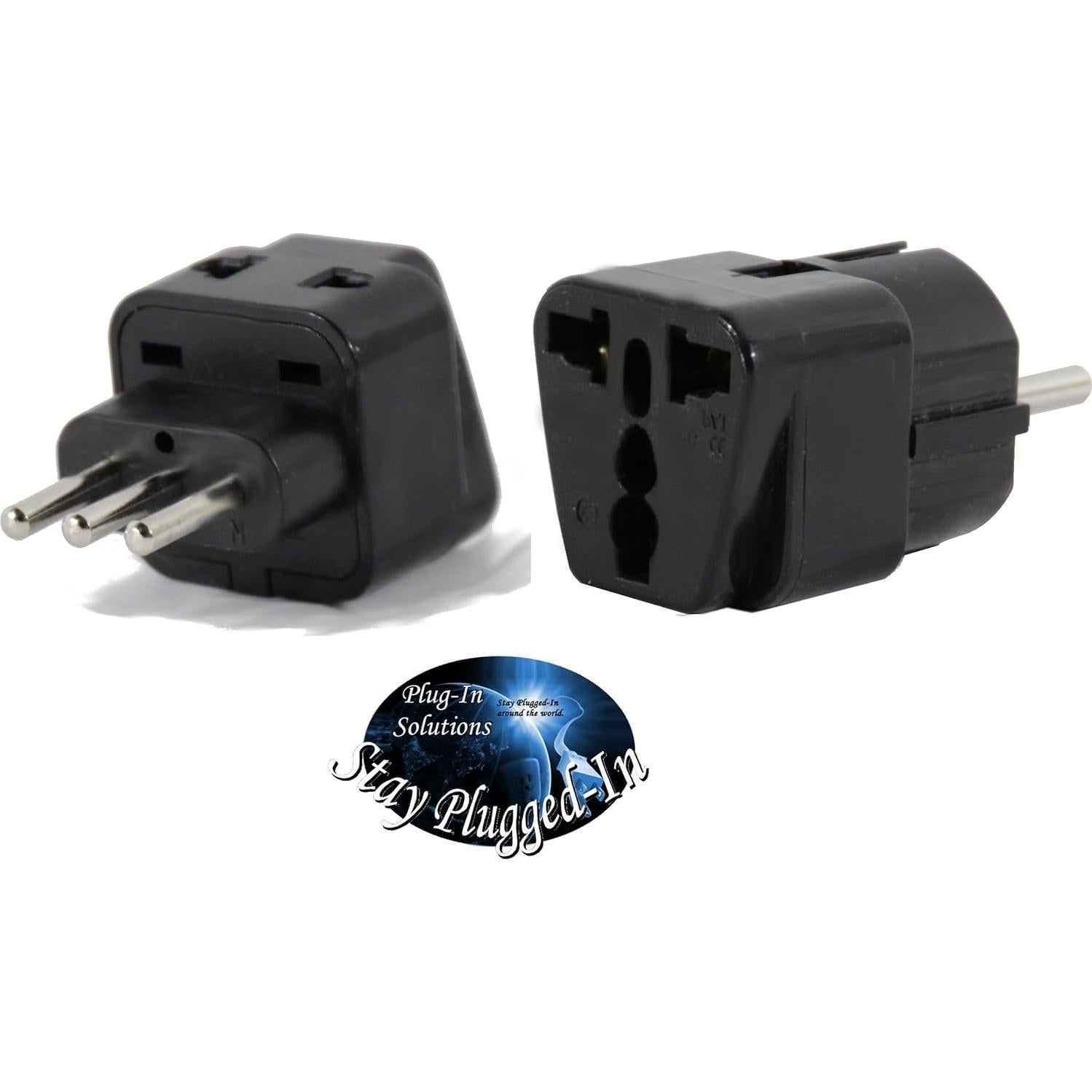 Adaptador de Viaje Plug In Solutions Tipo E para Italia - Paquete de 2