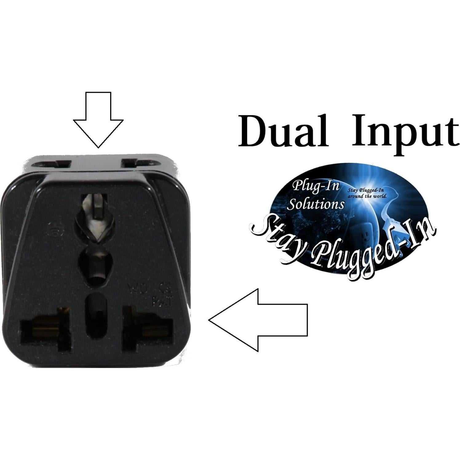 Adaptador de Viaje Plug In Solutions Tipo E para Italia - Paquete de 2