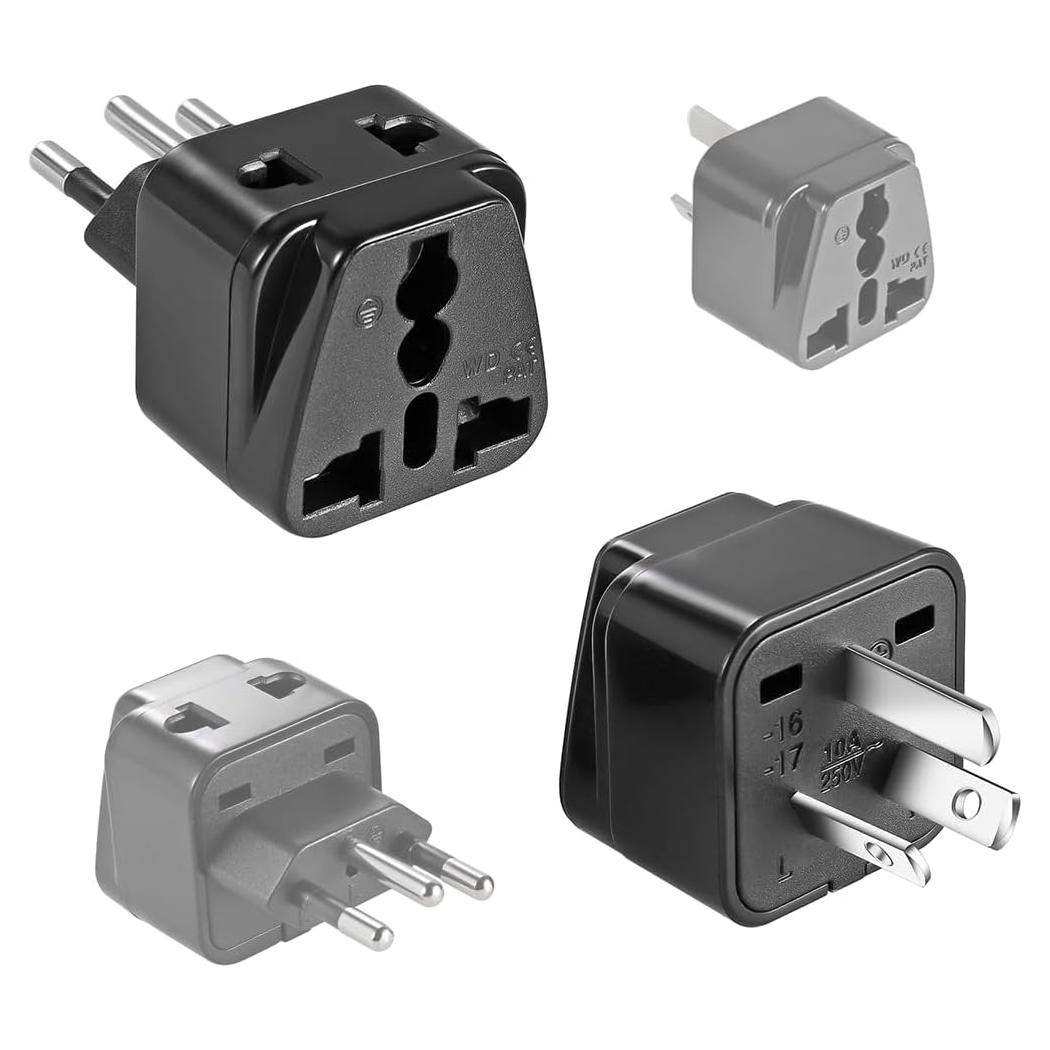 Adaptador de viaje YIHUA 2 en 1 para Argentina y Uruguay