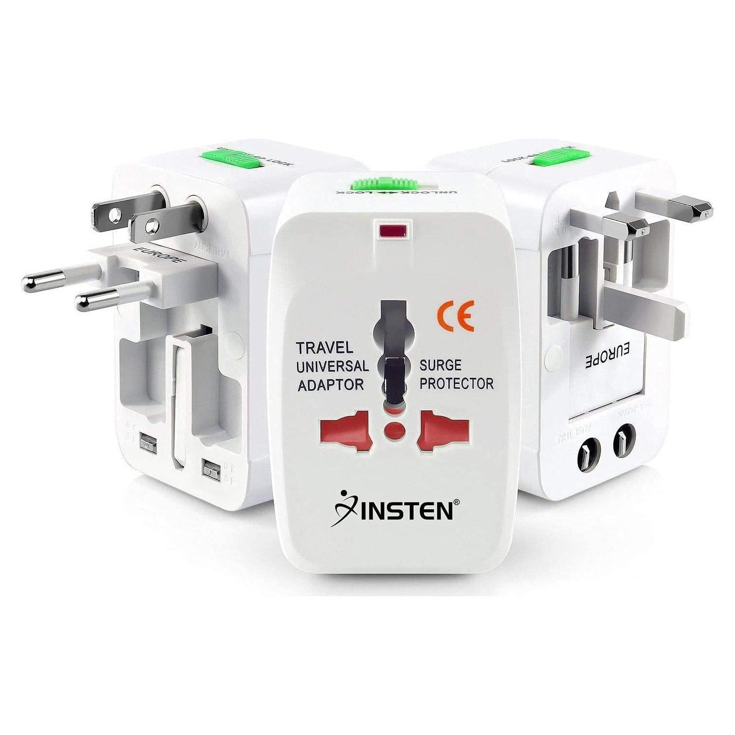 Adaptador de Viaje Universal Insten para 150+ Países - Cargador Internacional