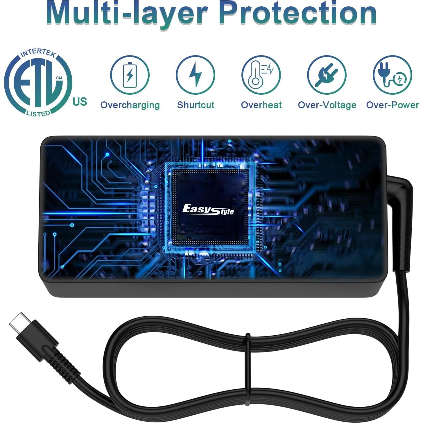 Cargador USB-C 100W DongGuan Simer con Cable 2m - Compatible con Laptops