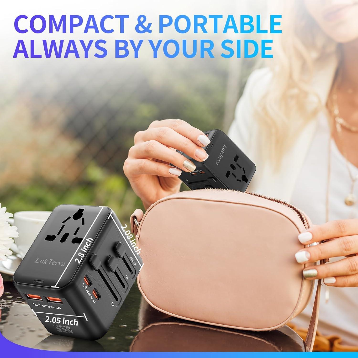 Adaptador de Viaje Universal 35W con 4 Puertos USB - Shenzhen Yeniu
