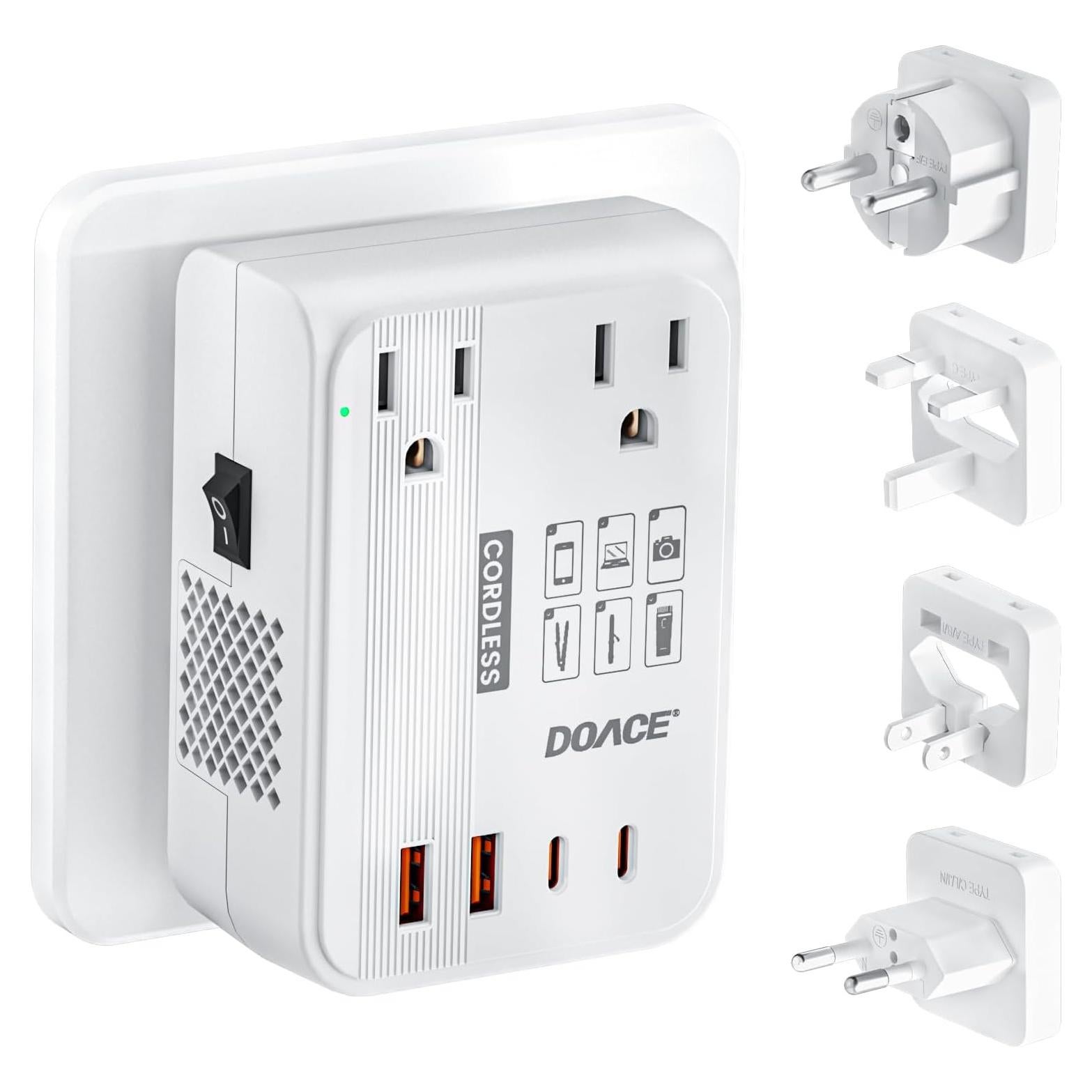 Convertidor de Voltaje DOACE 350W 220V a 110V con USB