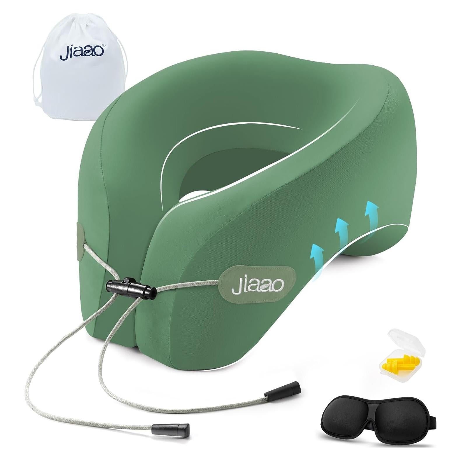 Almohada de Cuello de Viaje Jiaao KSNP0025 Espuma Viscoelástica