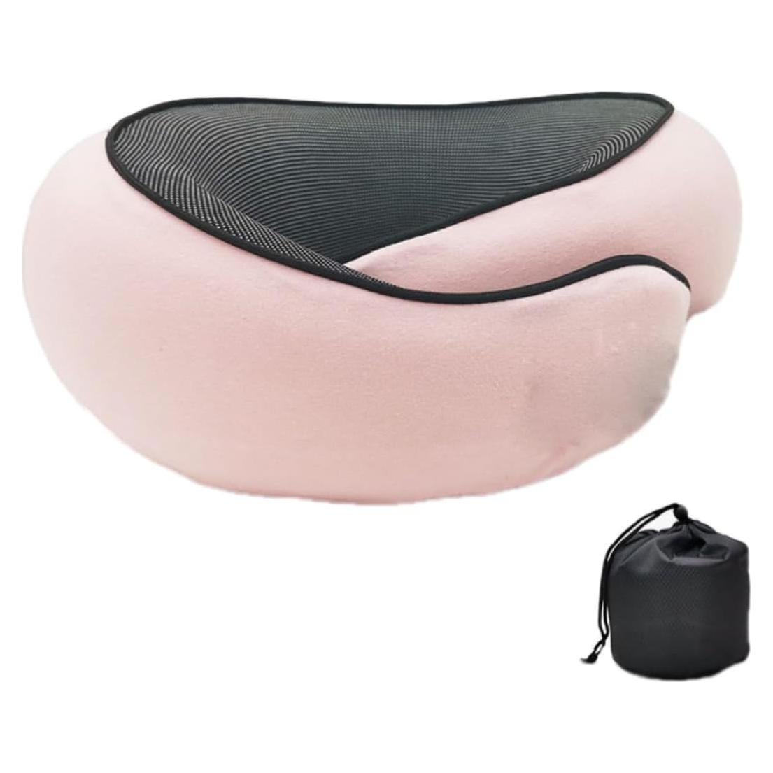 Almohada de Viaje REDOFF Espuma Viscoelástica Rosa 35x26cm