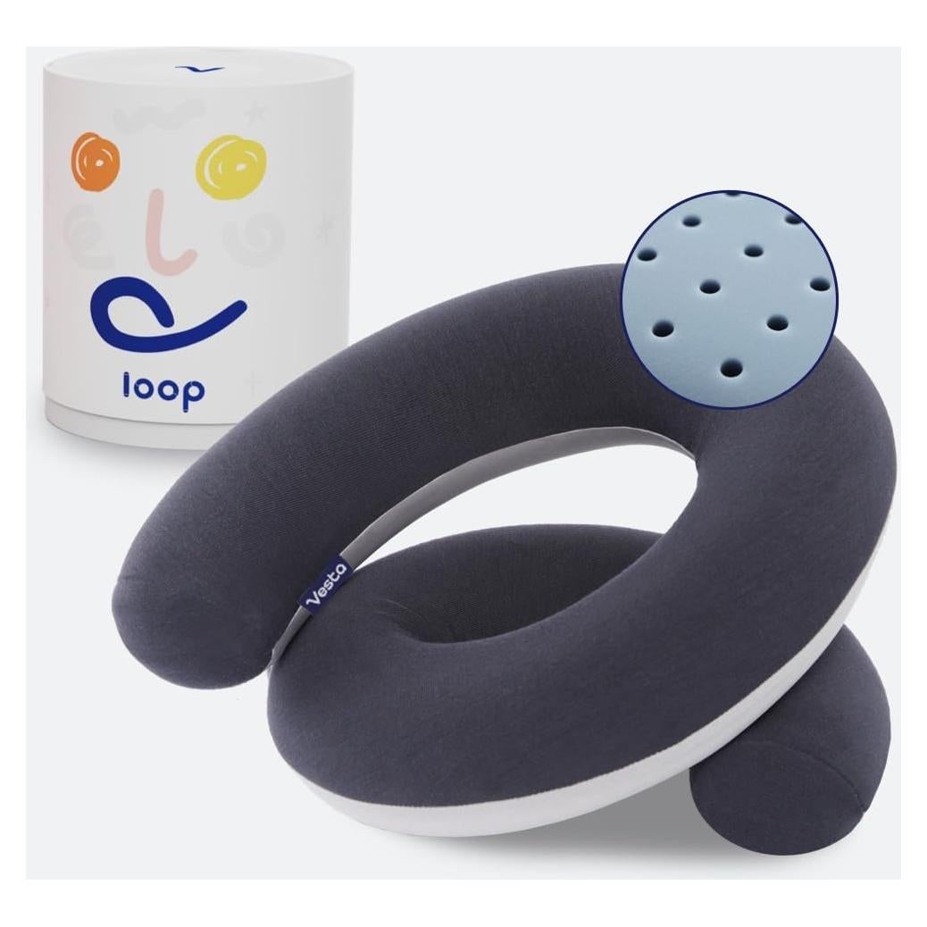 Almohada de Cuello Vesta P222 Espuma con Memoria Gris Espacial