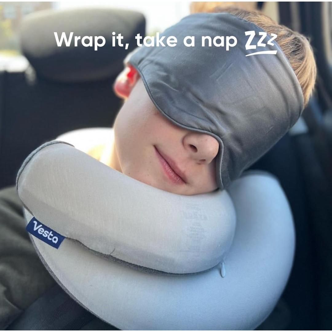 Almohada de Cuello Vesta P222 Espuma con Memoria Gris Espacial