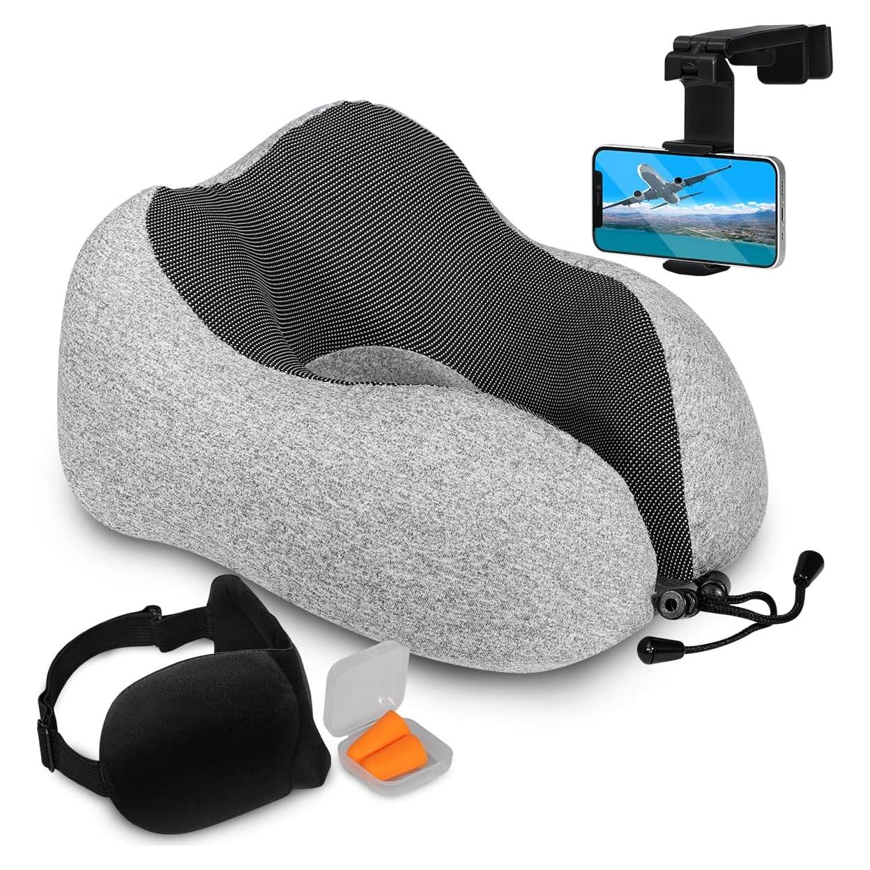 Kit de Viaje Homeify 4 Piezas - Almohada de Cuello y Más