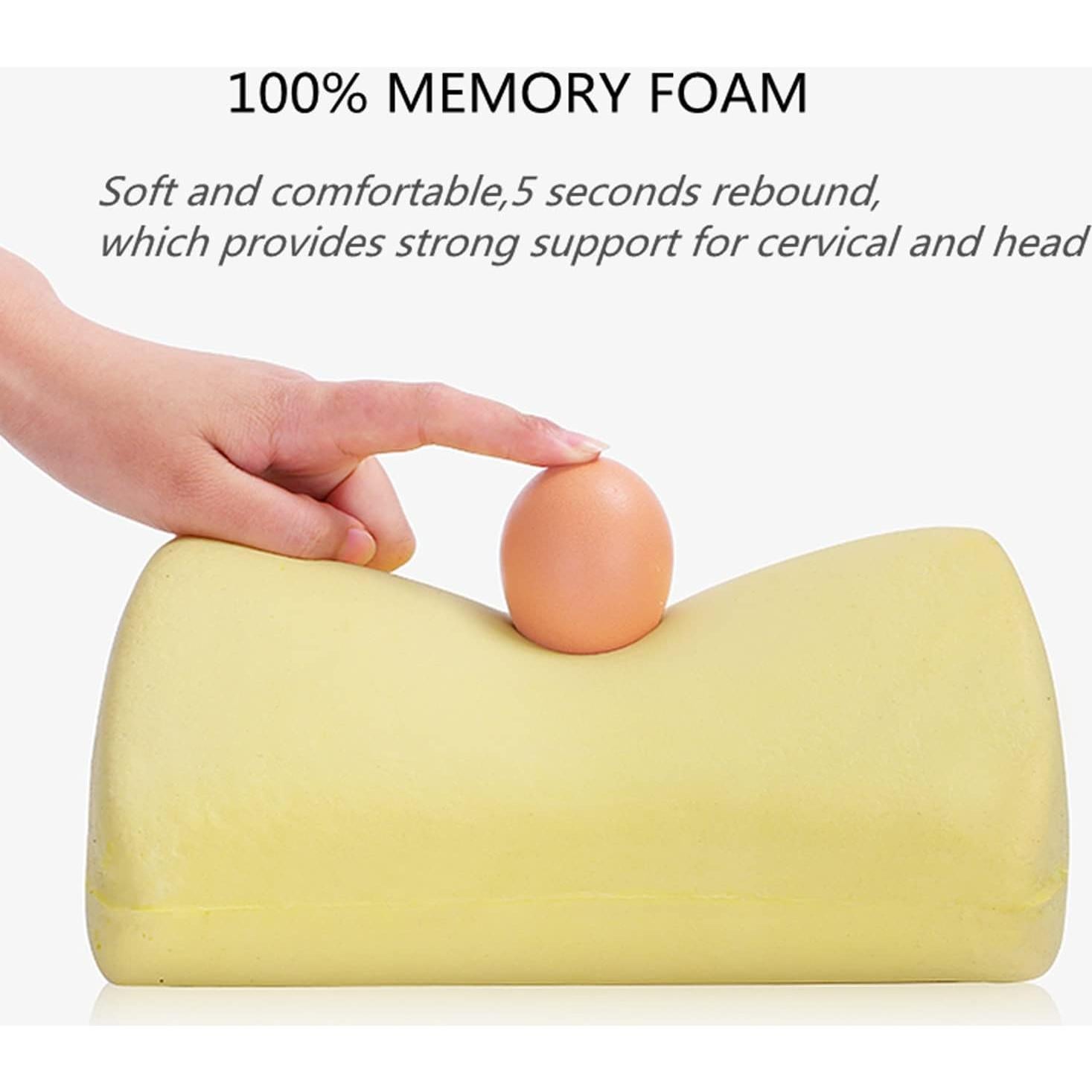 Almohada para el Cuello E KAINI, Espuma de Memoria Ergonómica