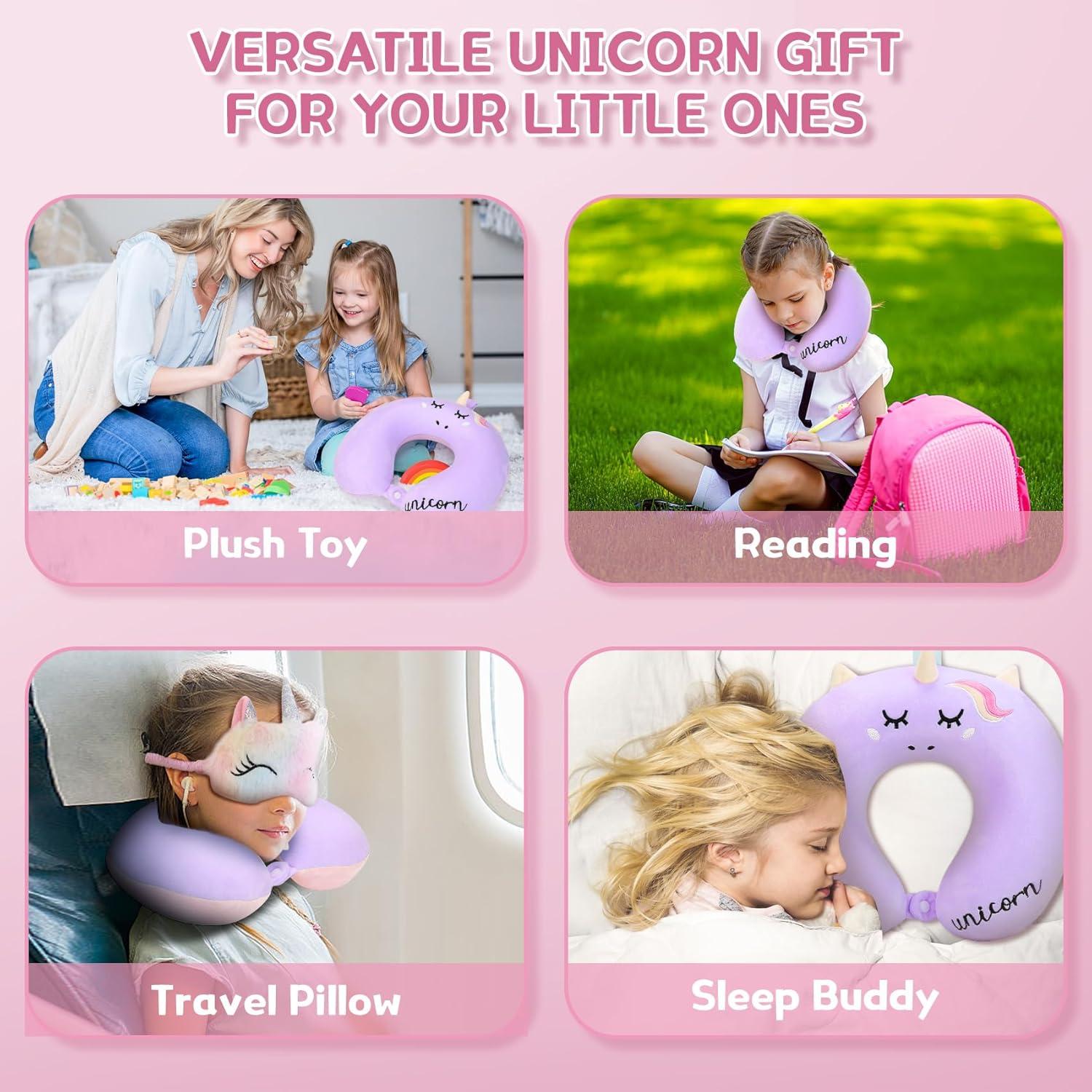 Almohada de Cuello de Espuma de Memoria OBloved Unicornio