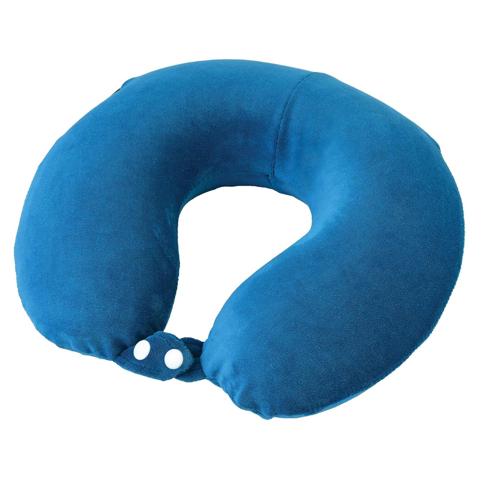 Almohada de Viaje NOVA Espuma Viscoelástica Azul Océano