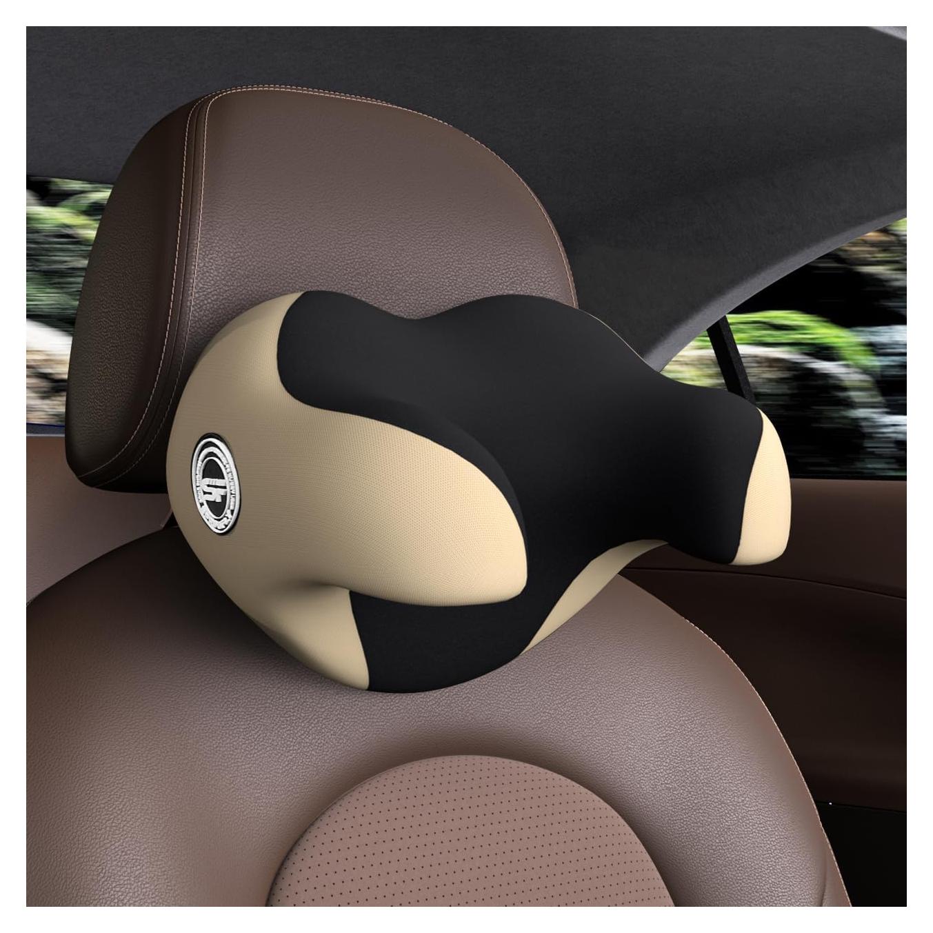 Almohada de Cuello Ergonomica SPRFUFLY U-TravelGray Beige