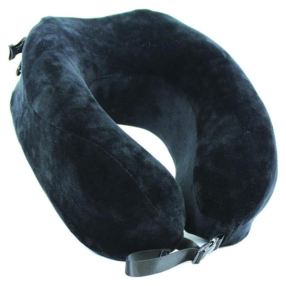 Almohada de Viaje Cloudz Escape Espuma Viscoelástica Negra