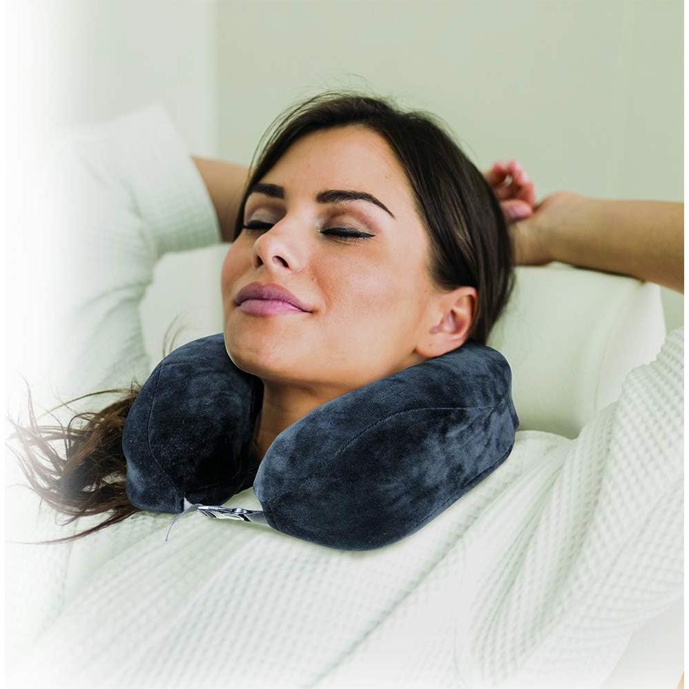 Almohada de Viaje Cloudz Escape Espuma Viscoelástica Negra