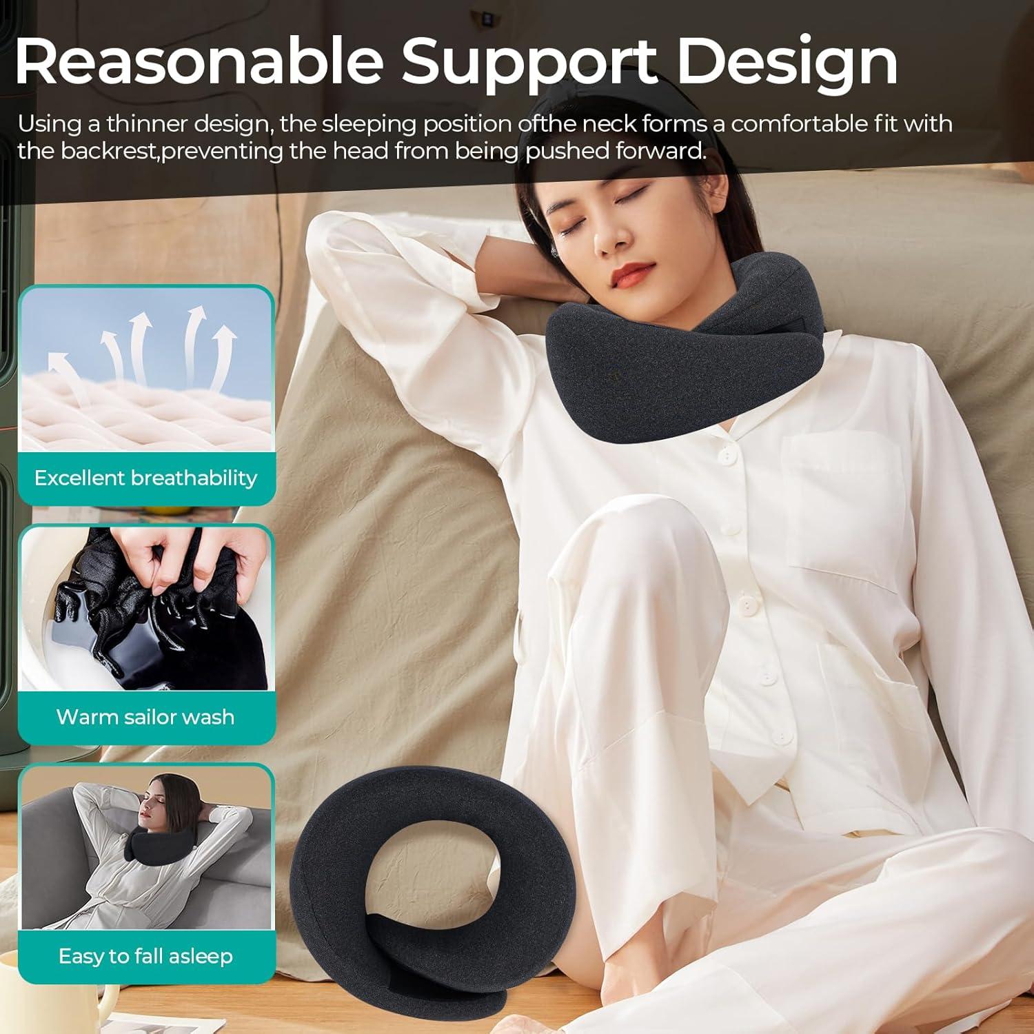 Almohada de Viaje DGL.ACAI en Forma de U con Soporte de Cuello