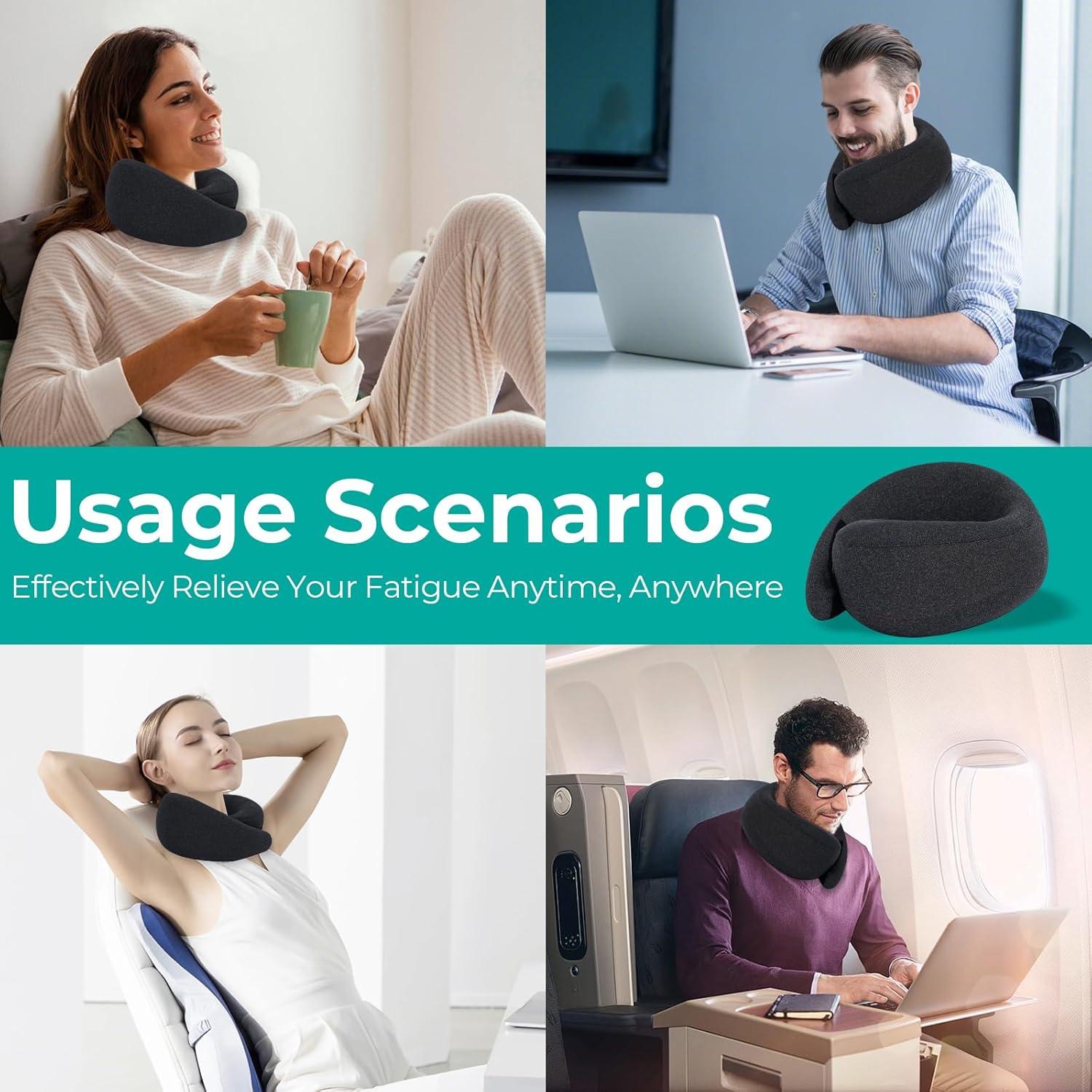 Almohada de Viaje DGL.ACAI en Forma de U con Soporte de Cuello