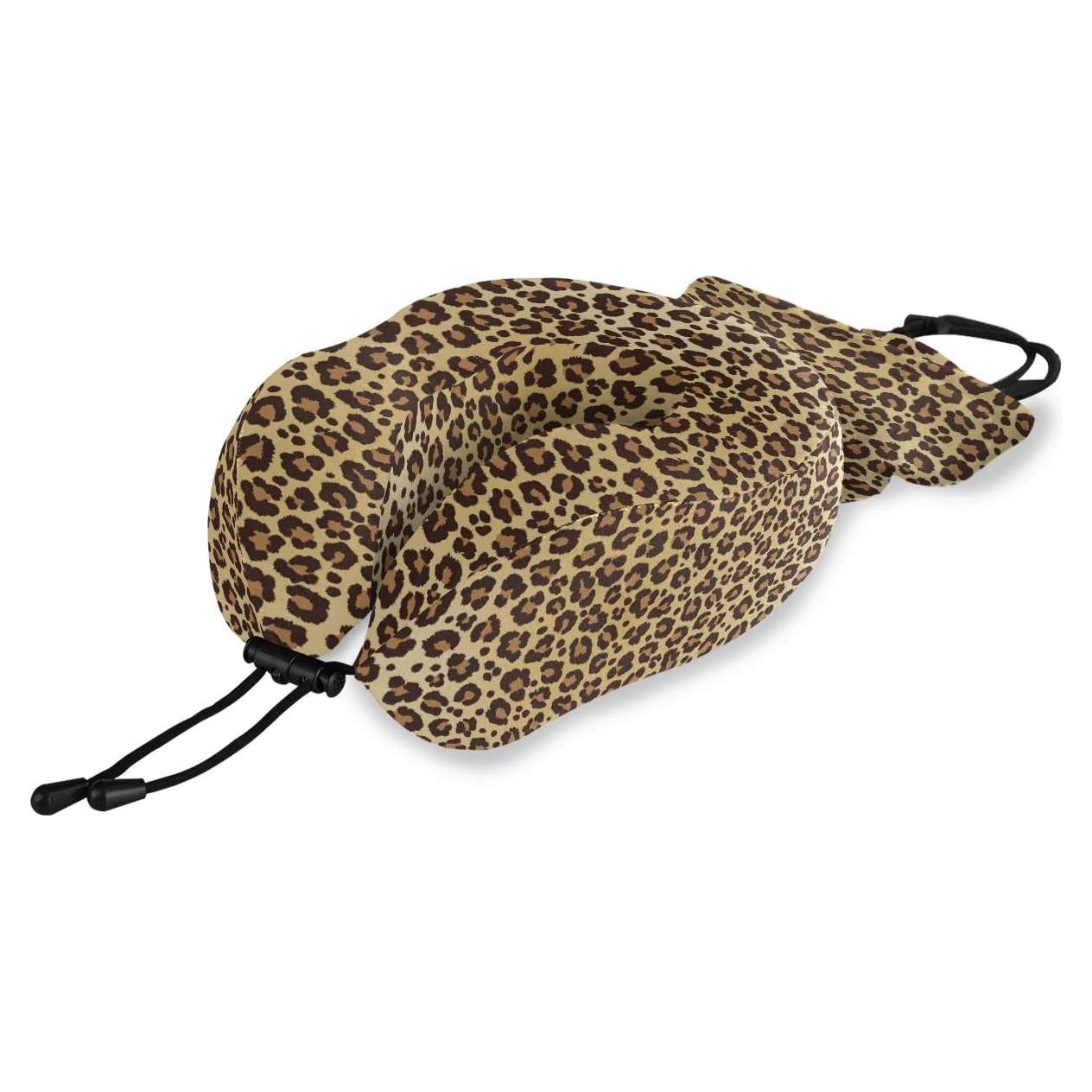 Almohada de Viaje ALAZA Espuma Memoria Leopardo Suave 1 Unidad