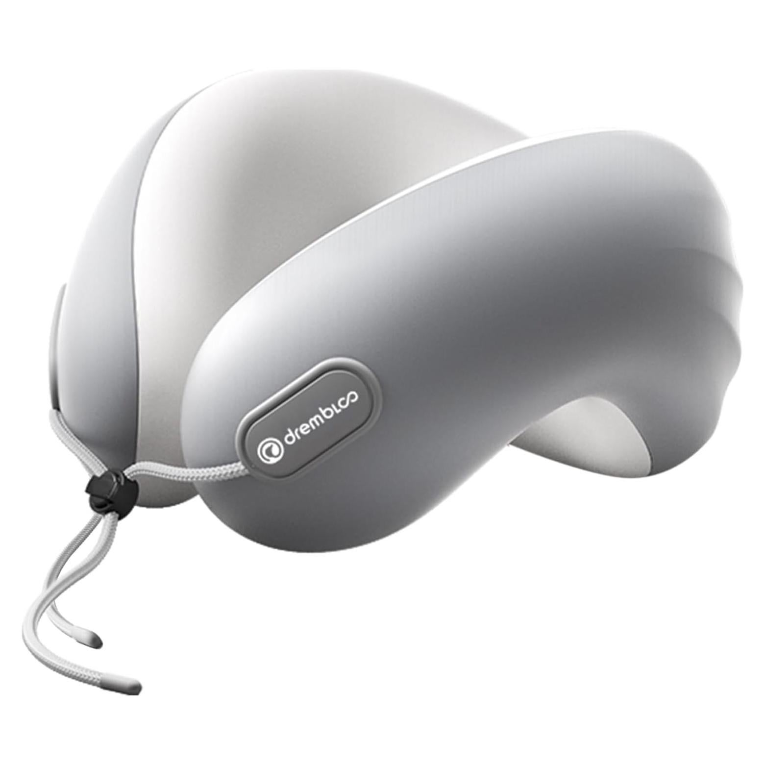 Almohada de viaje Drembloo ergonómica viscoelástica gris