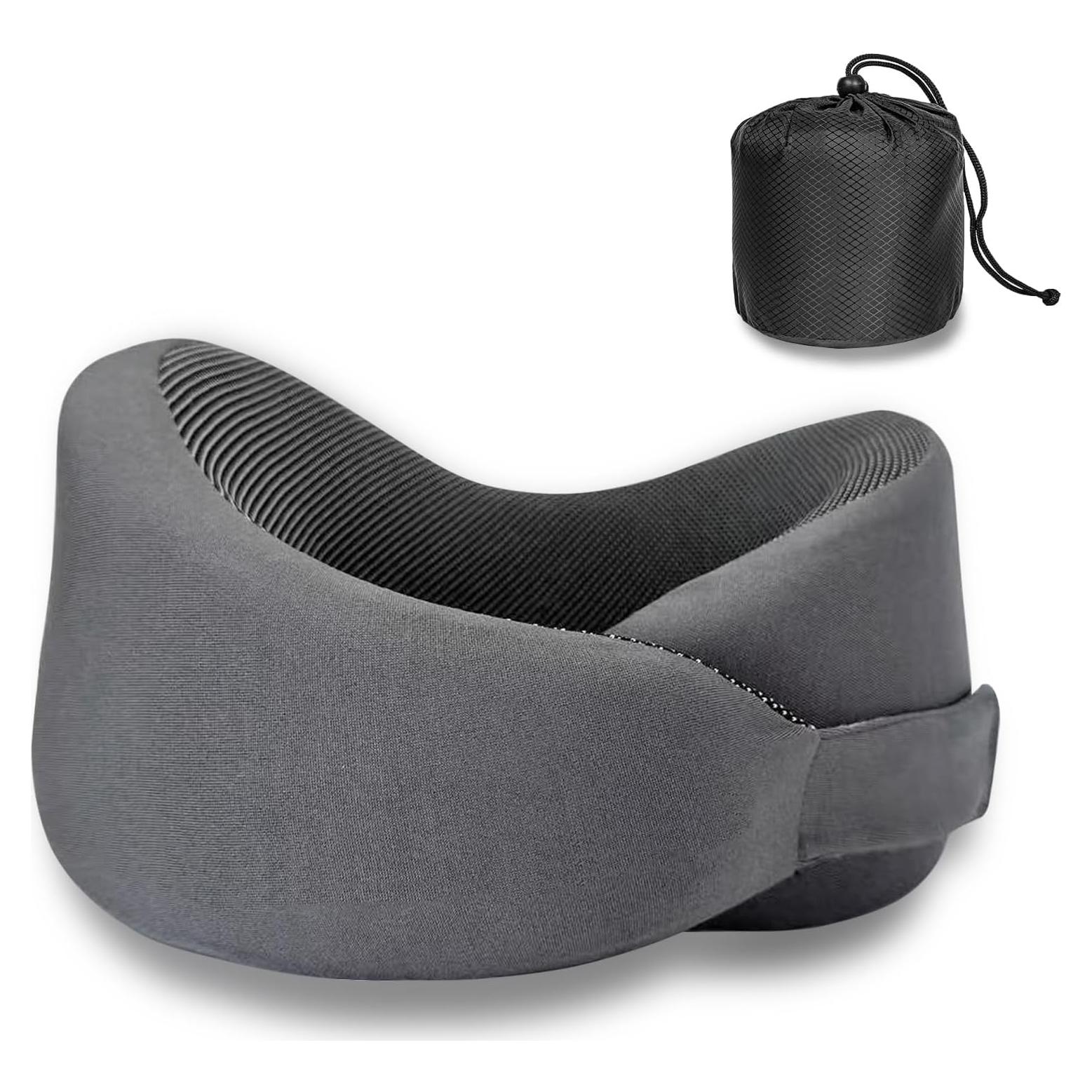 Almohada de Viaje Ajustable Waadiot VTP01DG Espuma Memoria