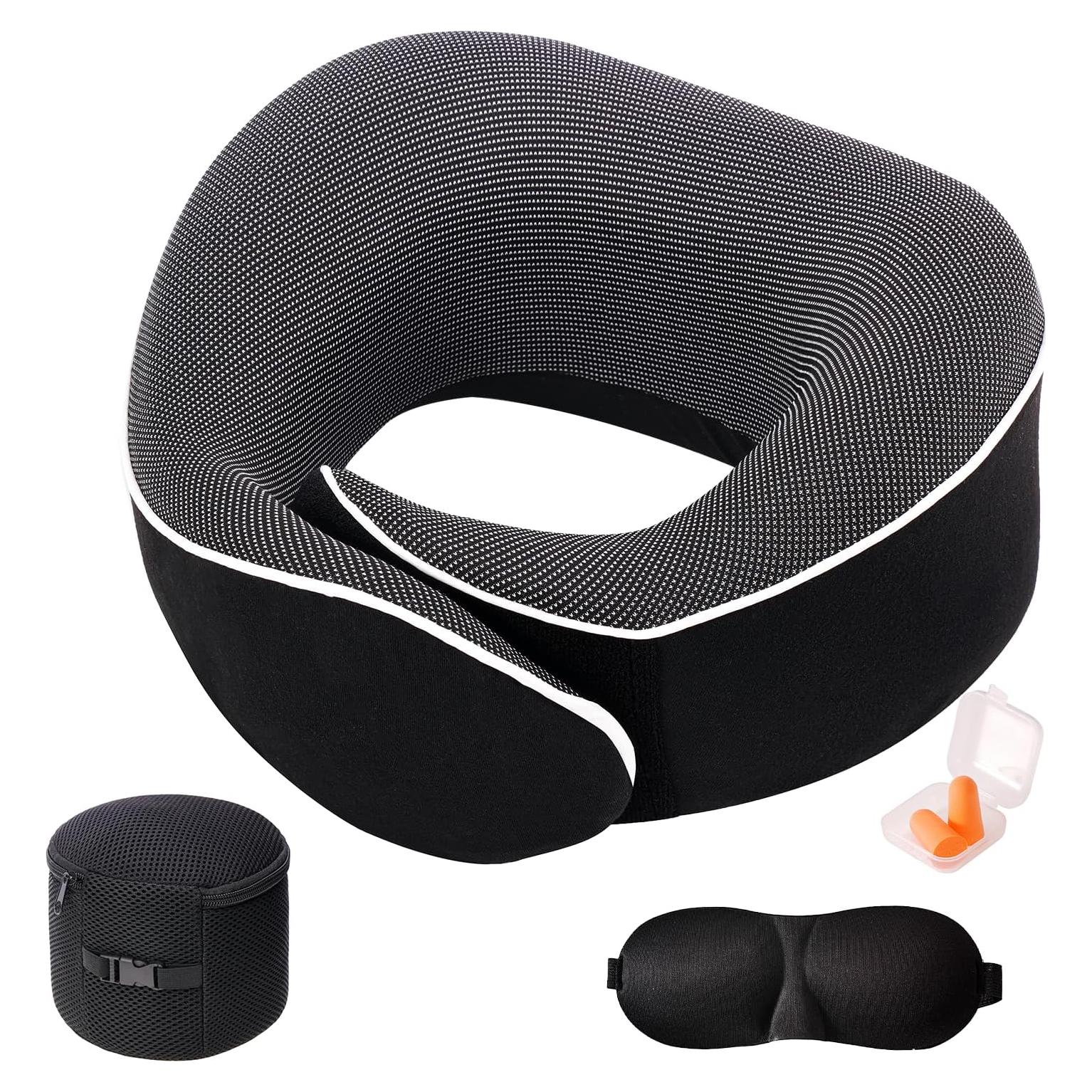 Almohada de Viaje Tri-tra YXJZ con Espuma Memoria y Accesorios