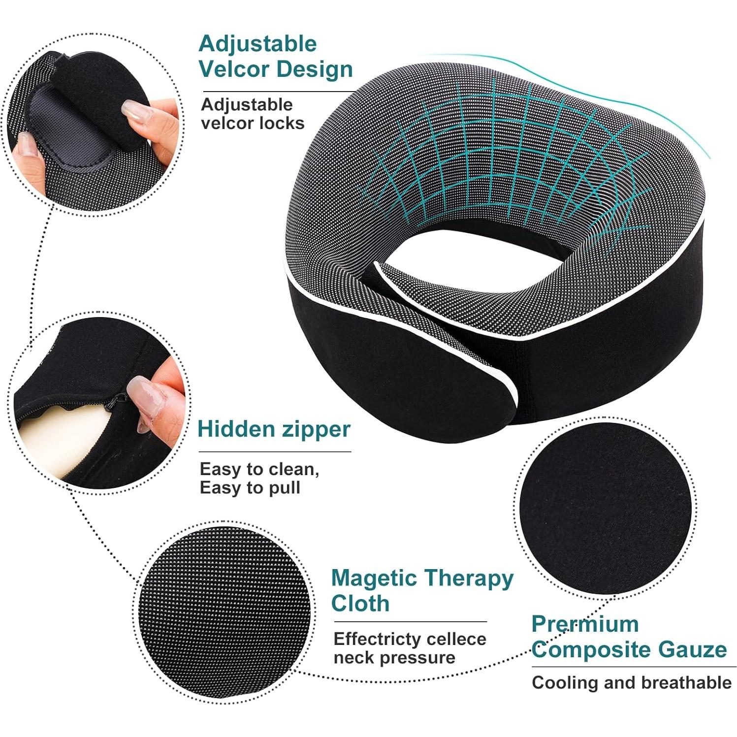 Almohada de Viaje Tri-tra YXJZ con Espuma Memoria y Accesorios