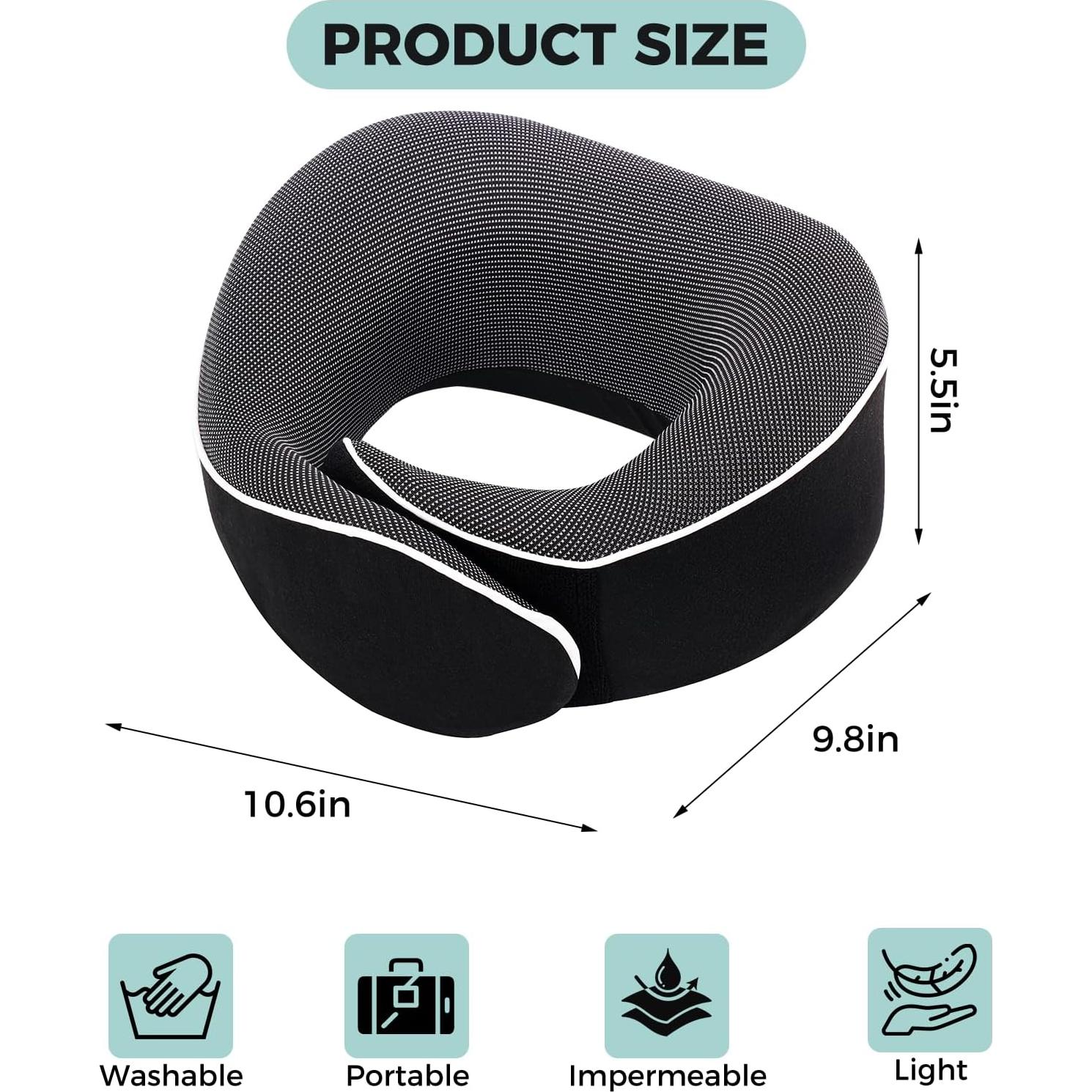 Almohada de Viaje Tri-tra YXJZ con Espuma Memoria y Accesorios