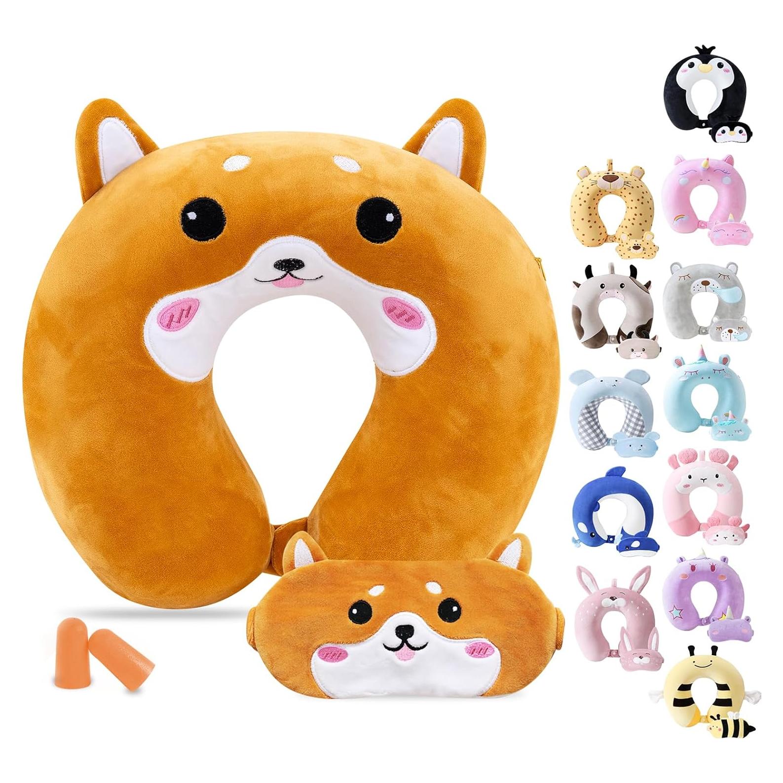 Almohada de Viaje Cirorld para Niños 9-12 Años Espuma Memoria